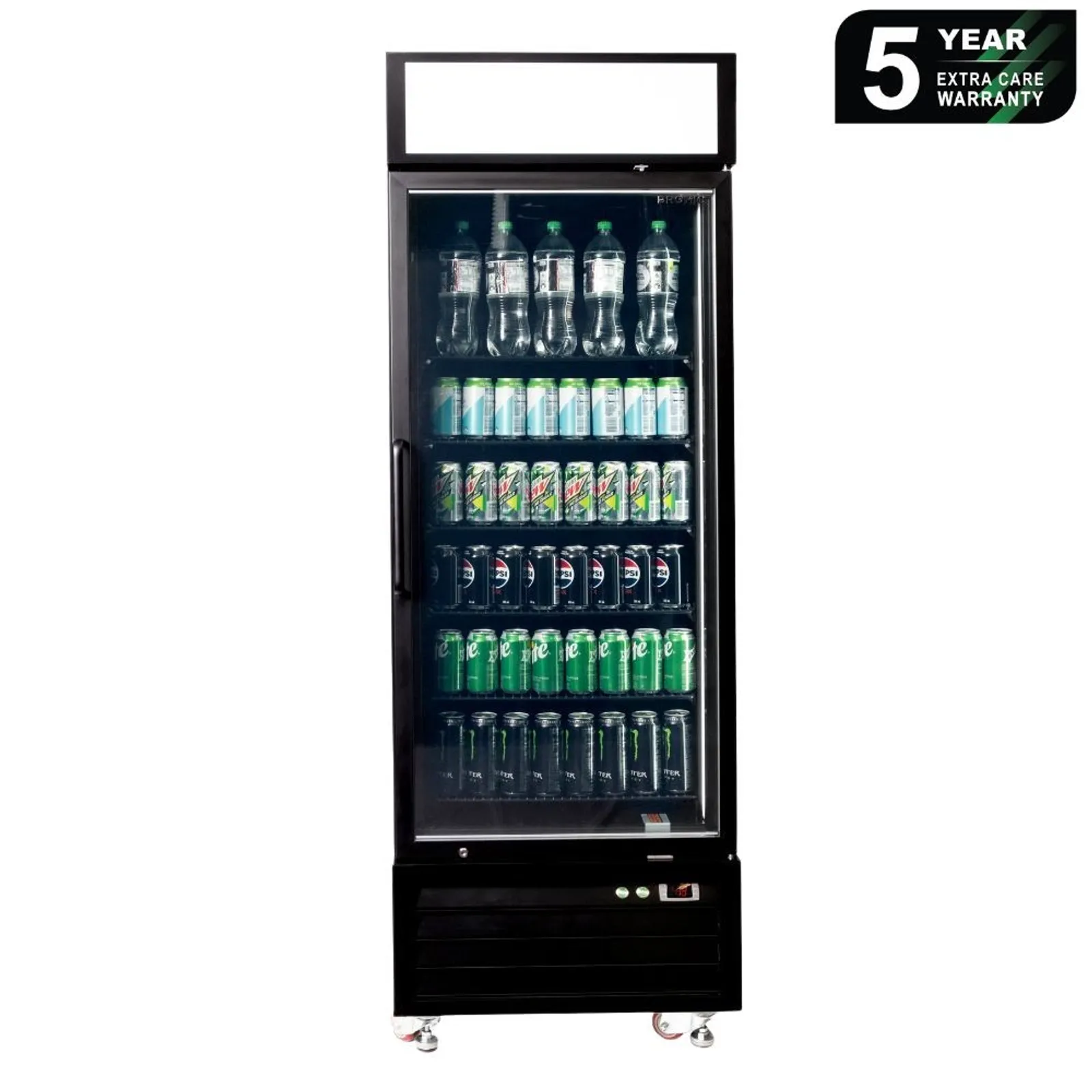 Bromic UC0550GDL-NR - Upright Display Fridge 546L - 1 Door - Flat Glass - Lightbox