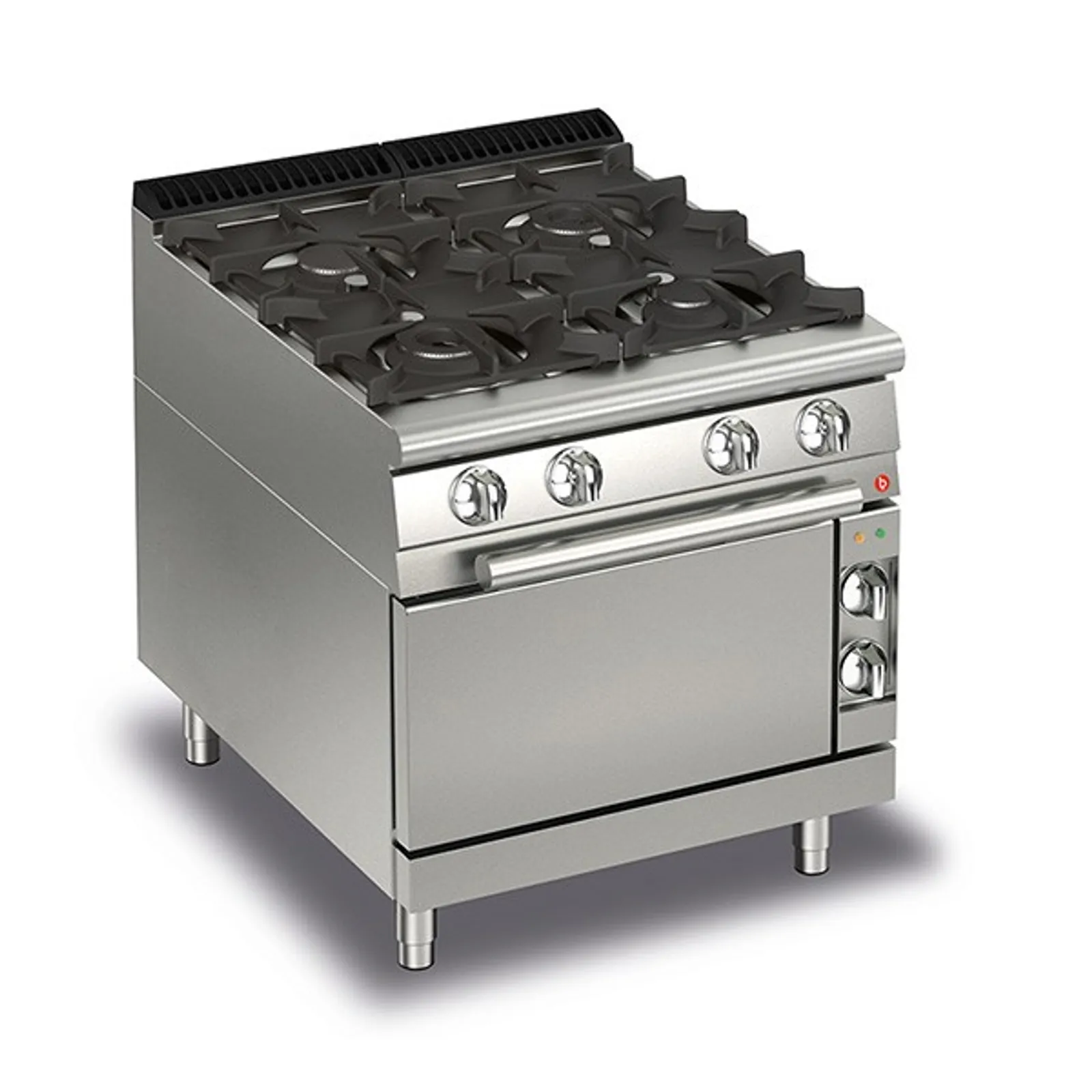 Baron Q70PCF/G8023 - 4 Burner Gas Cook Top With Gas Oven & Electric Ignition