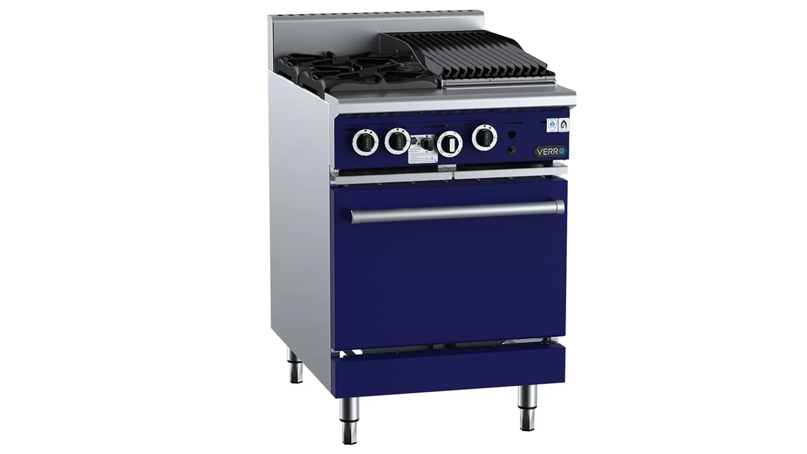VERRO VOV-SB2-CBR3 Oven with 300mm Char Broiler & Two Open Burners