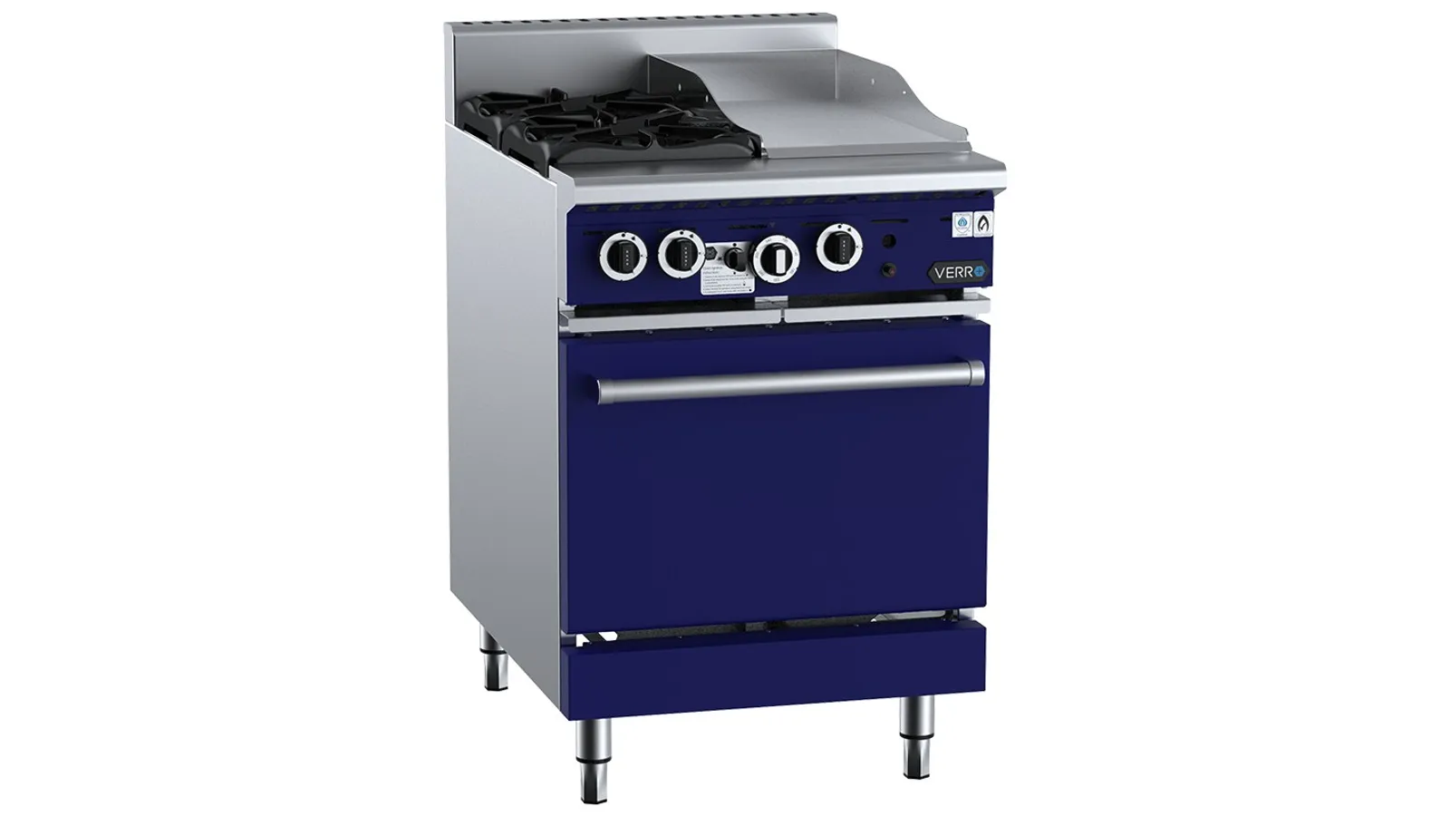 VERRO VOV-SB2-GRP3 Oven with 300mm Grill Plate & Two Open Burners