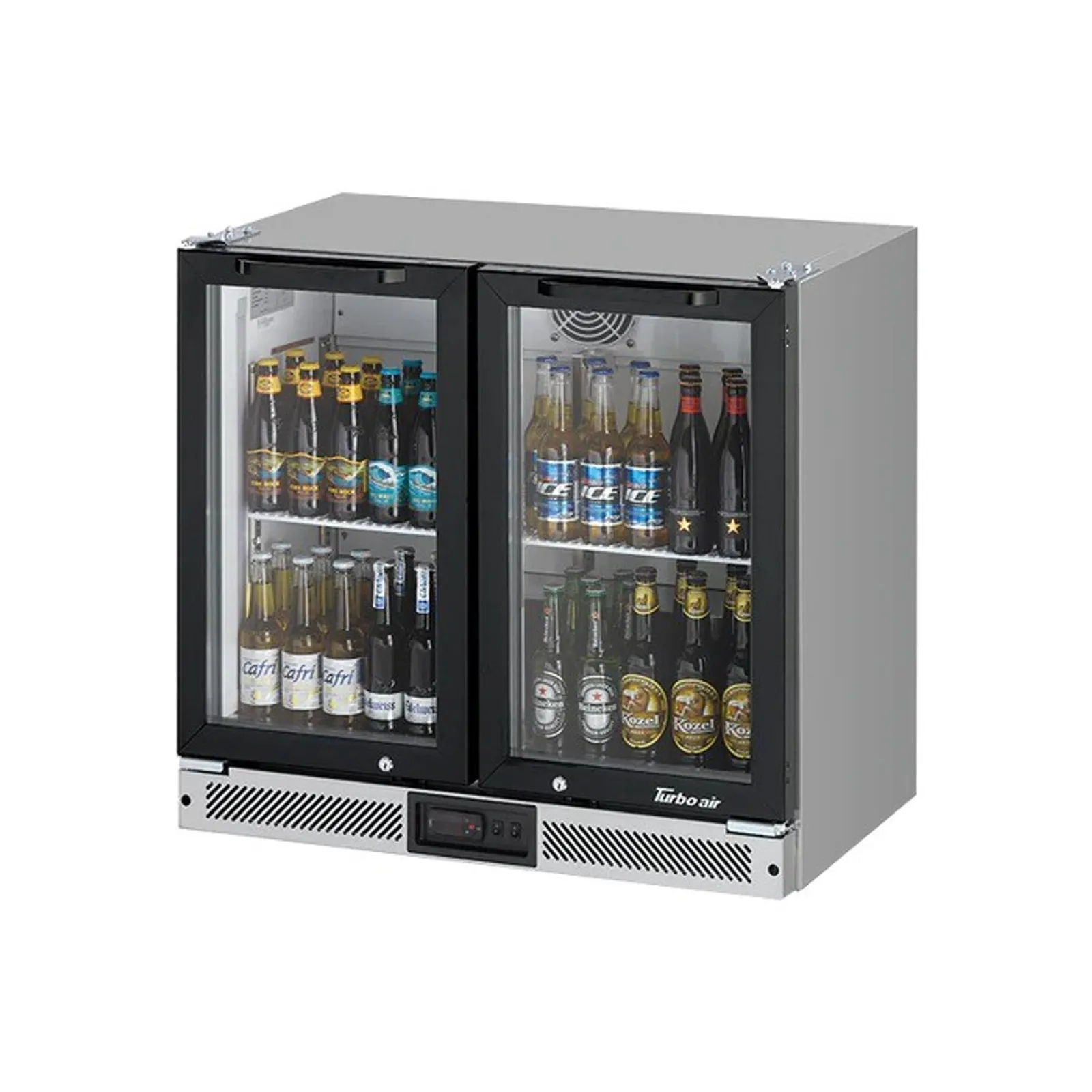 Turbo Air TB9-8H-SWBBB-N - 2 Glass Door Back Bar Fridge
