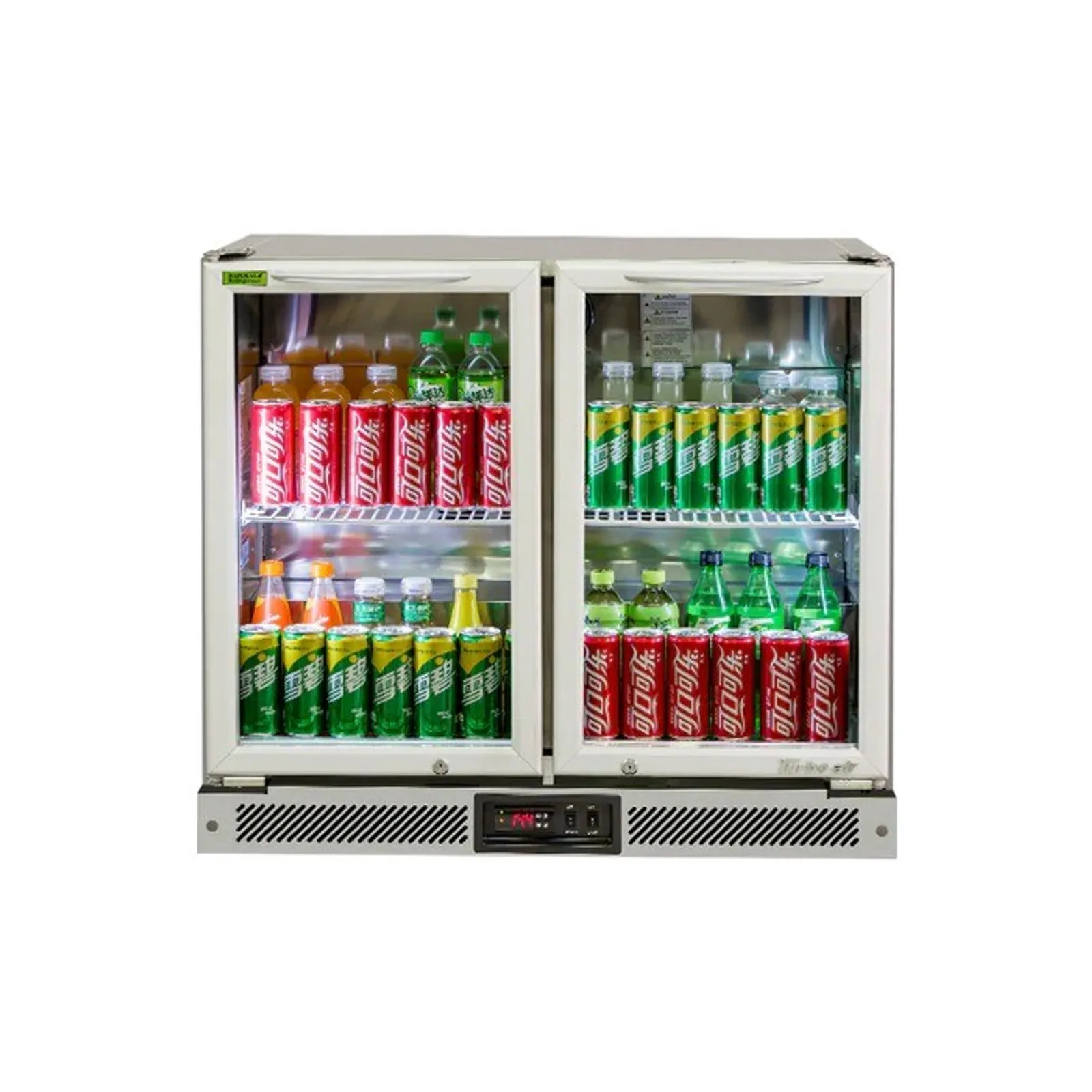 Turbo Air TB9-8H-SWSSS-N - 2 Glass Door Back Bar Fridge - Clearance