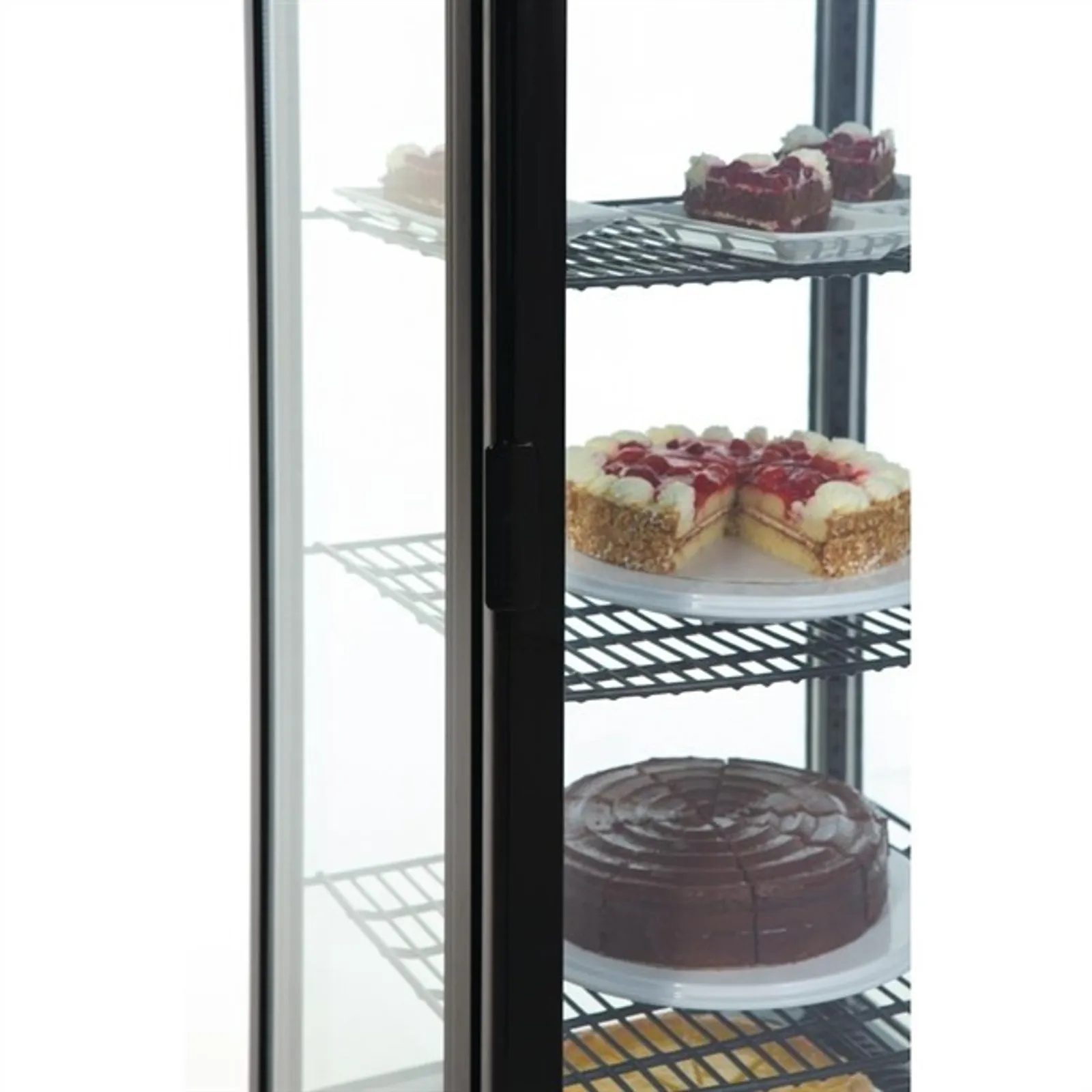 Polar DP289-A - C-Series Curved Door Display Fridge 235Ltr Black
