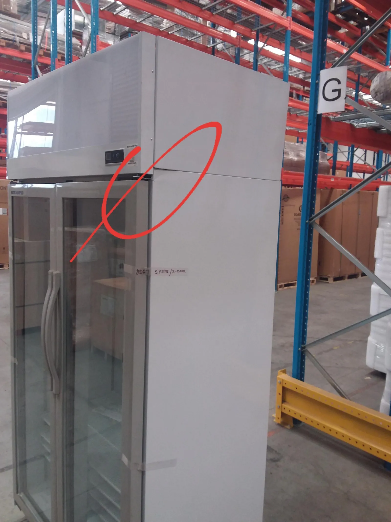 SKOPE TCE1000N EziCore 2 Door Upright Display Fridge - Clearance