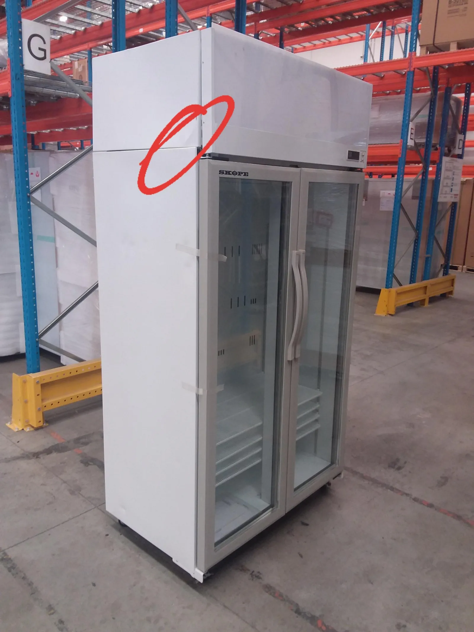 SKOPE TCE1000N EziCore 2 Door Upright Display Fridge - Clearance