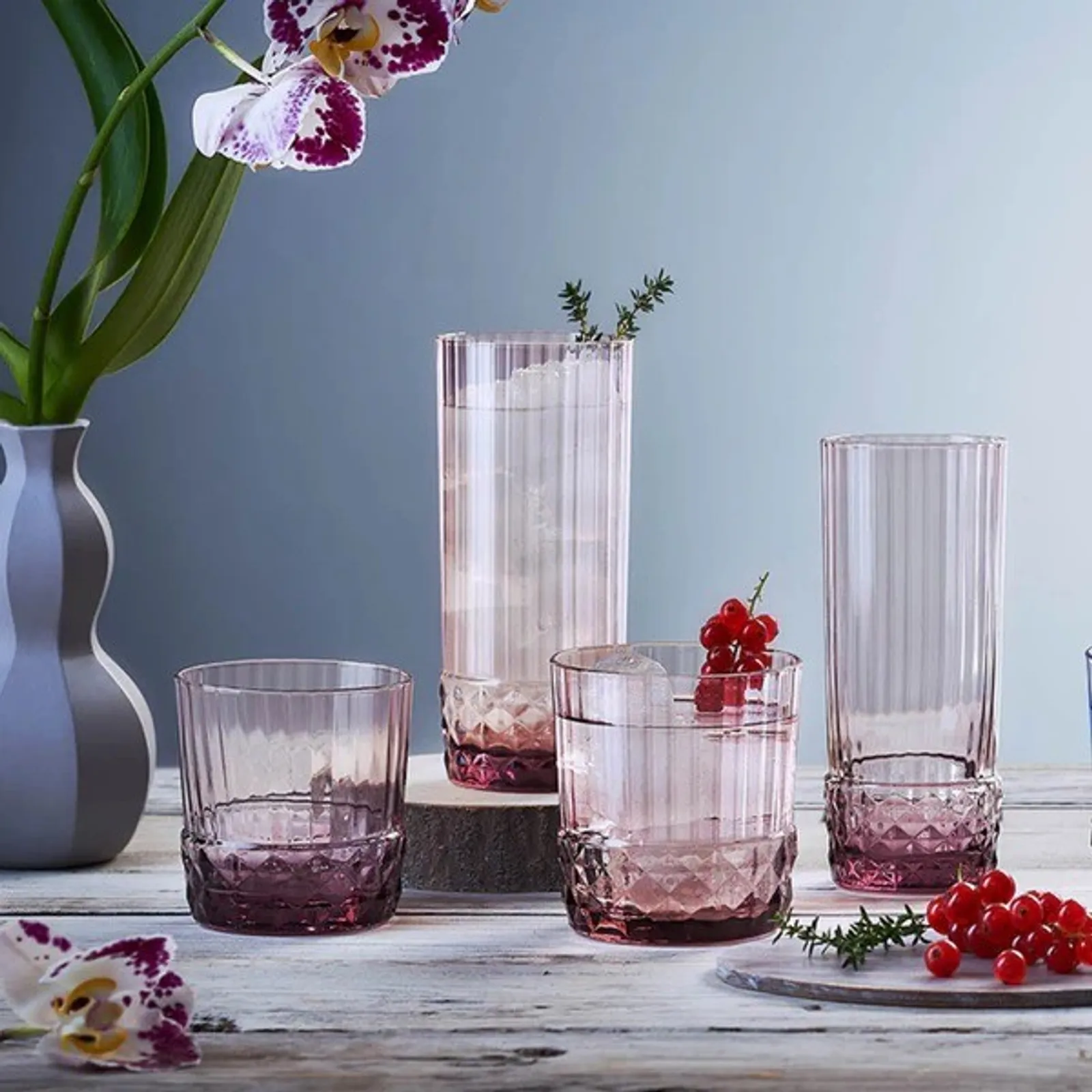 Bormioli Rocco - America '20s Lilac Rose D.O.F Tumbler 370ml