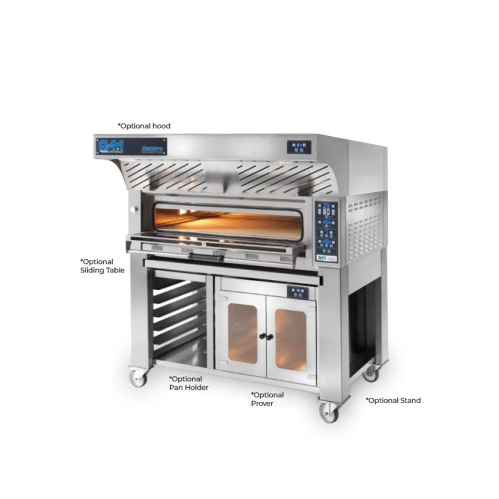GAM FORA6TR400A - Azzurro 6 Electric Single Deck Pizza Oven – 6 Pizza Capacity