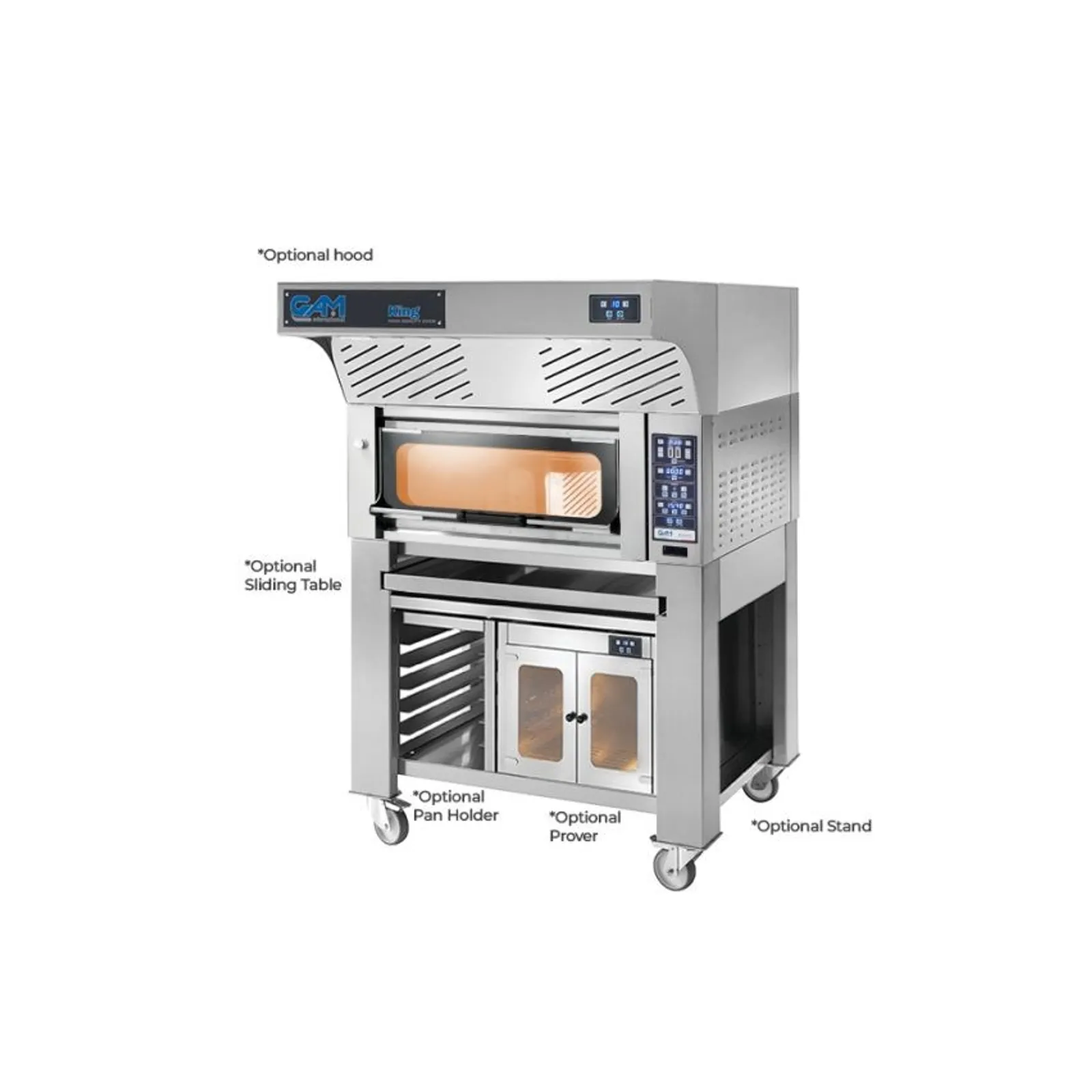 GAM FORABAK2TR400 - Azzurro Bakery 2 -1 Single Deck Bakery Oven – 2 Tray (400 x 600) Capacity