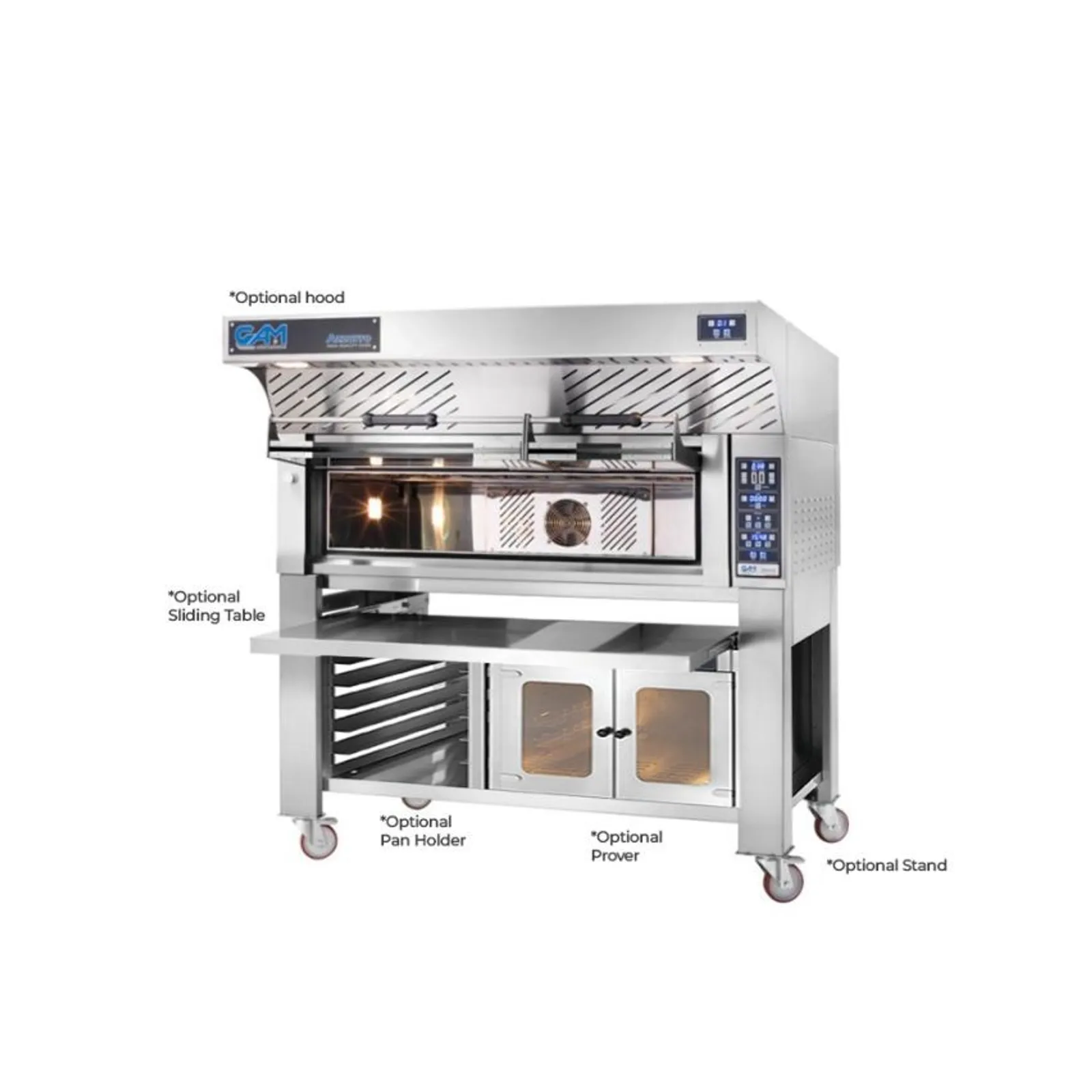 GAM FORABAK3TR400 - Azzurro Bakery 3 - 1 Single Deck Bakery Oven – 3 Tray (400 x 600) Capacity