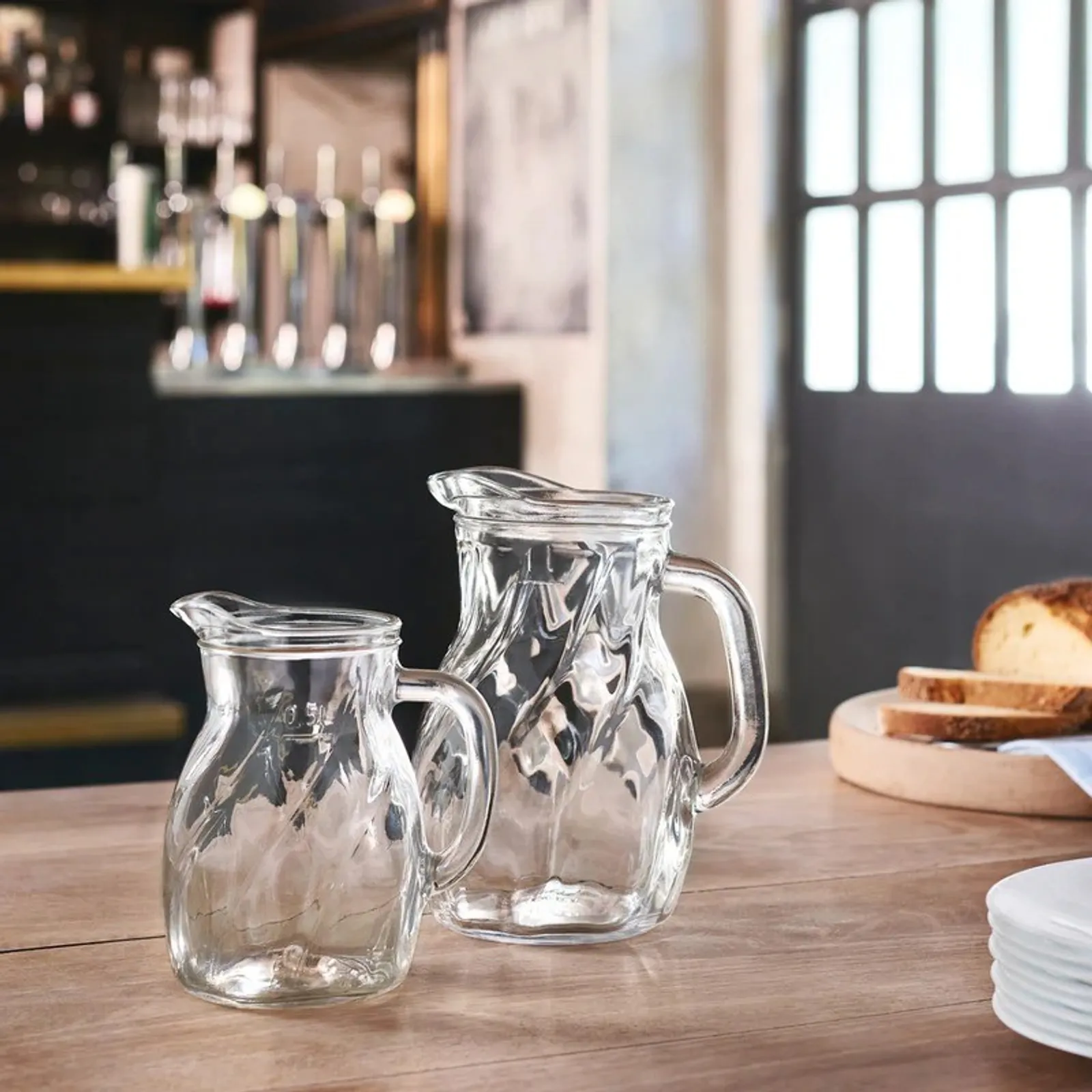 Bormioli Rocco - Bistrot Twist Jug 1170ml Fill Line at 1000ml