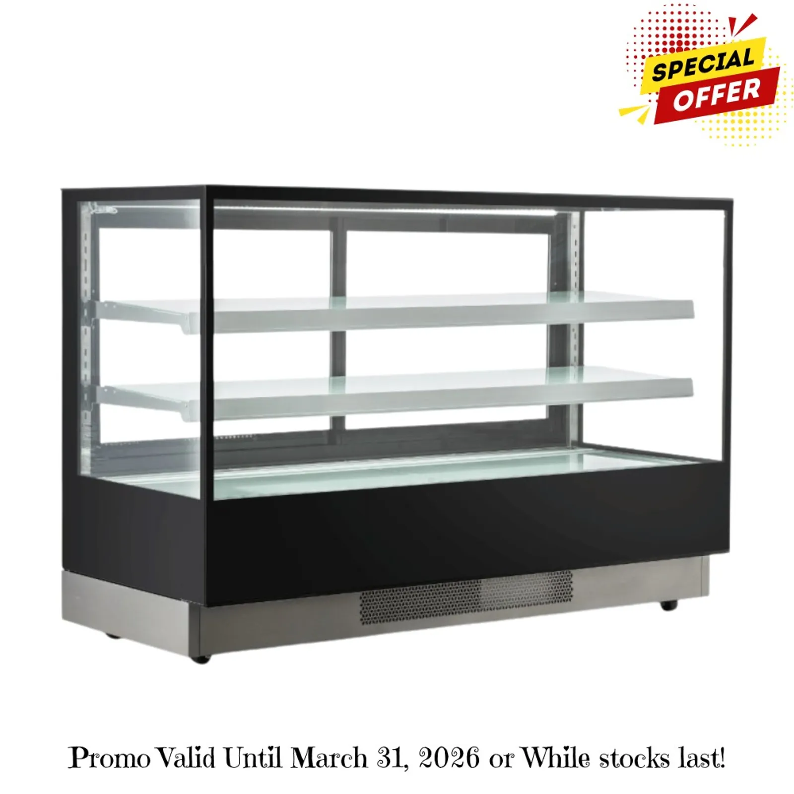 Bonvue CL1800-2S - Elite Cold Displays with 2 shelves, 1800mm