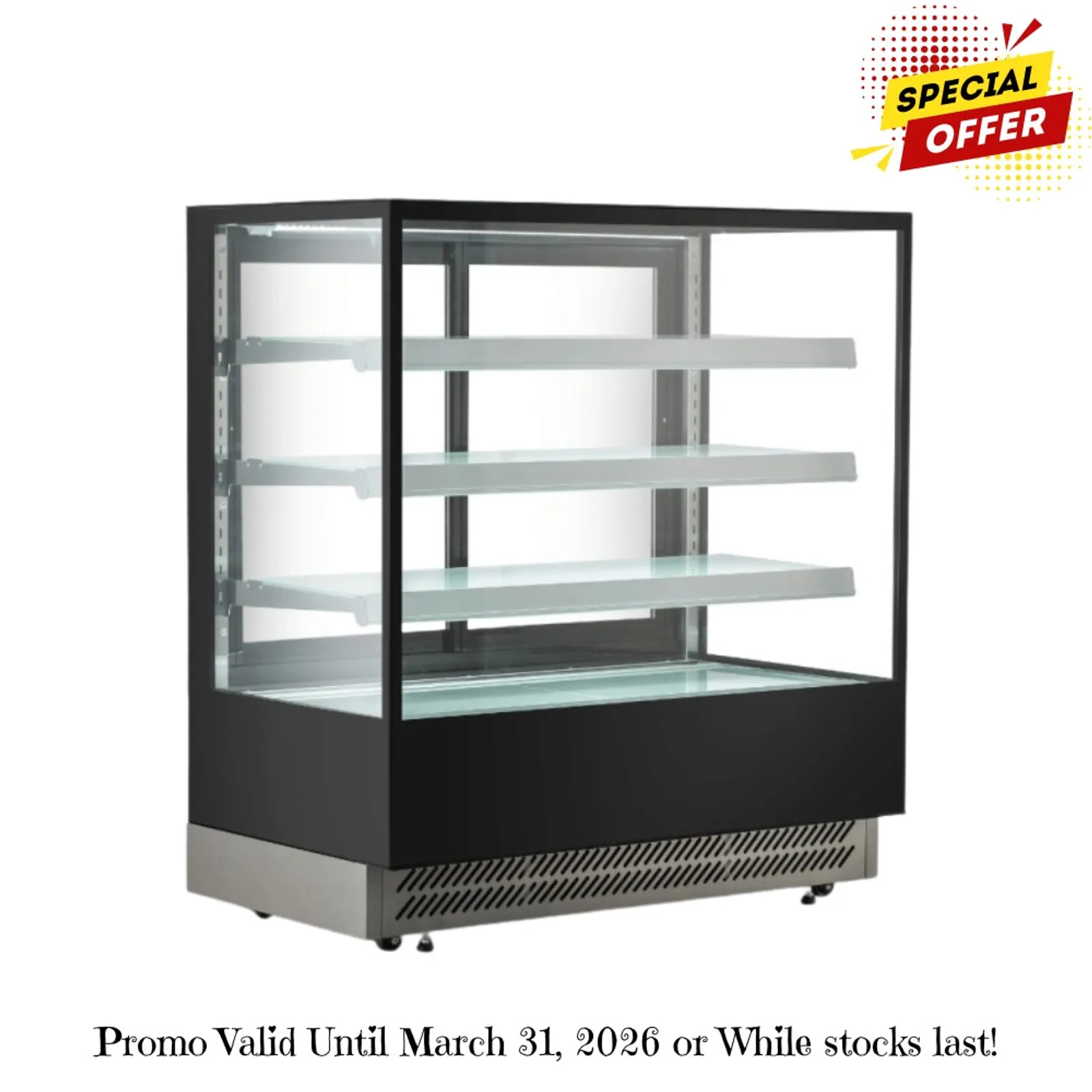 Bonvue CL900-3S - Elite Cold Displays with 3 shelves, 900mm