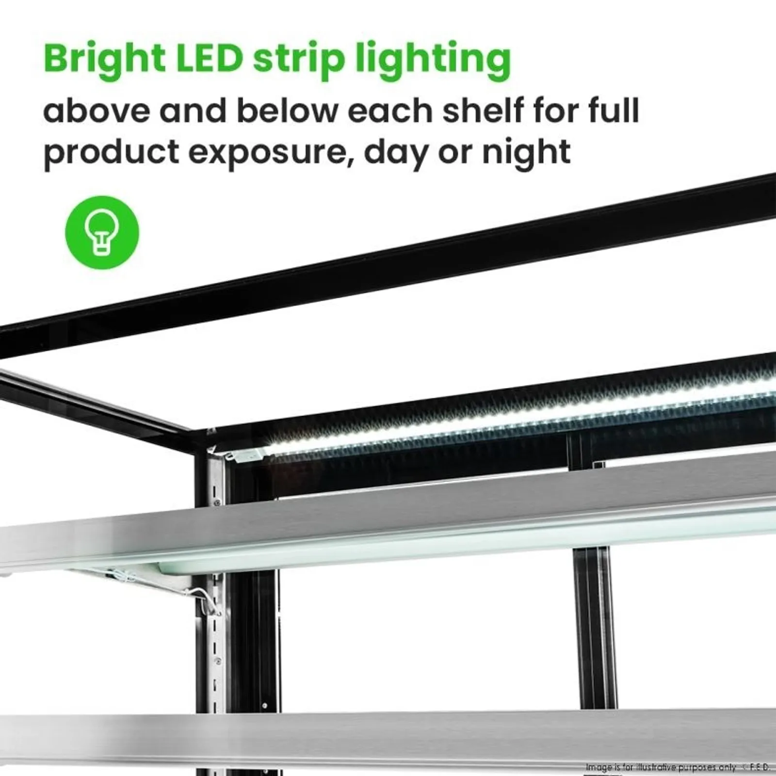 Bonvue CL900-3S - Elite Cold Displays with 3 shelves, 900mm