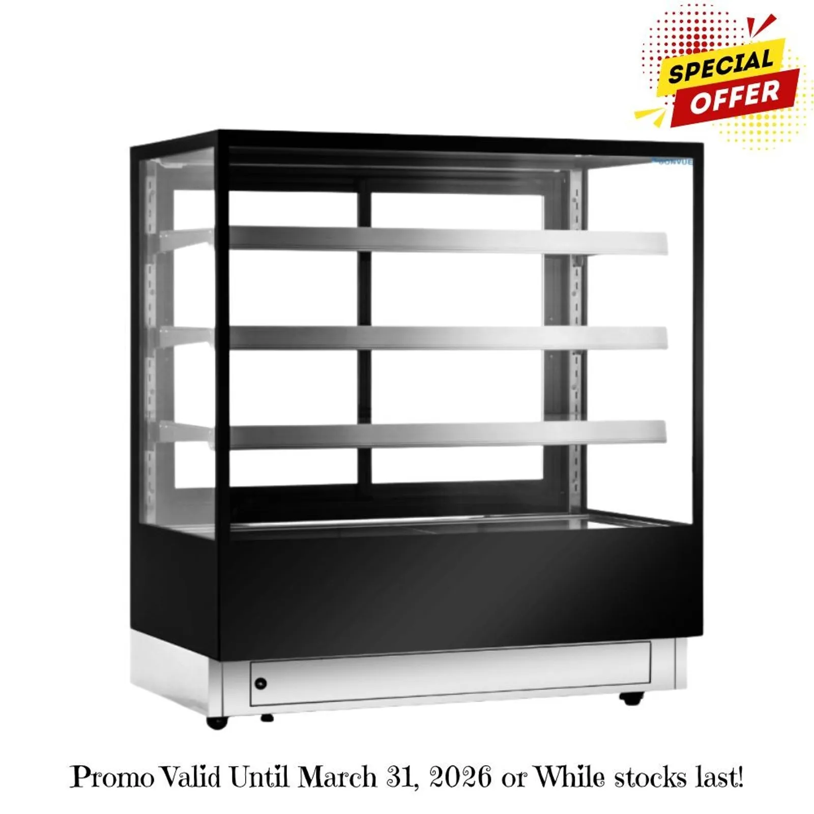 Bonvue CL1200-3S - Elite Cold Displays with 3 shelves, 1200mm