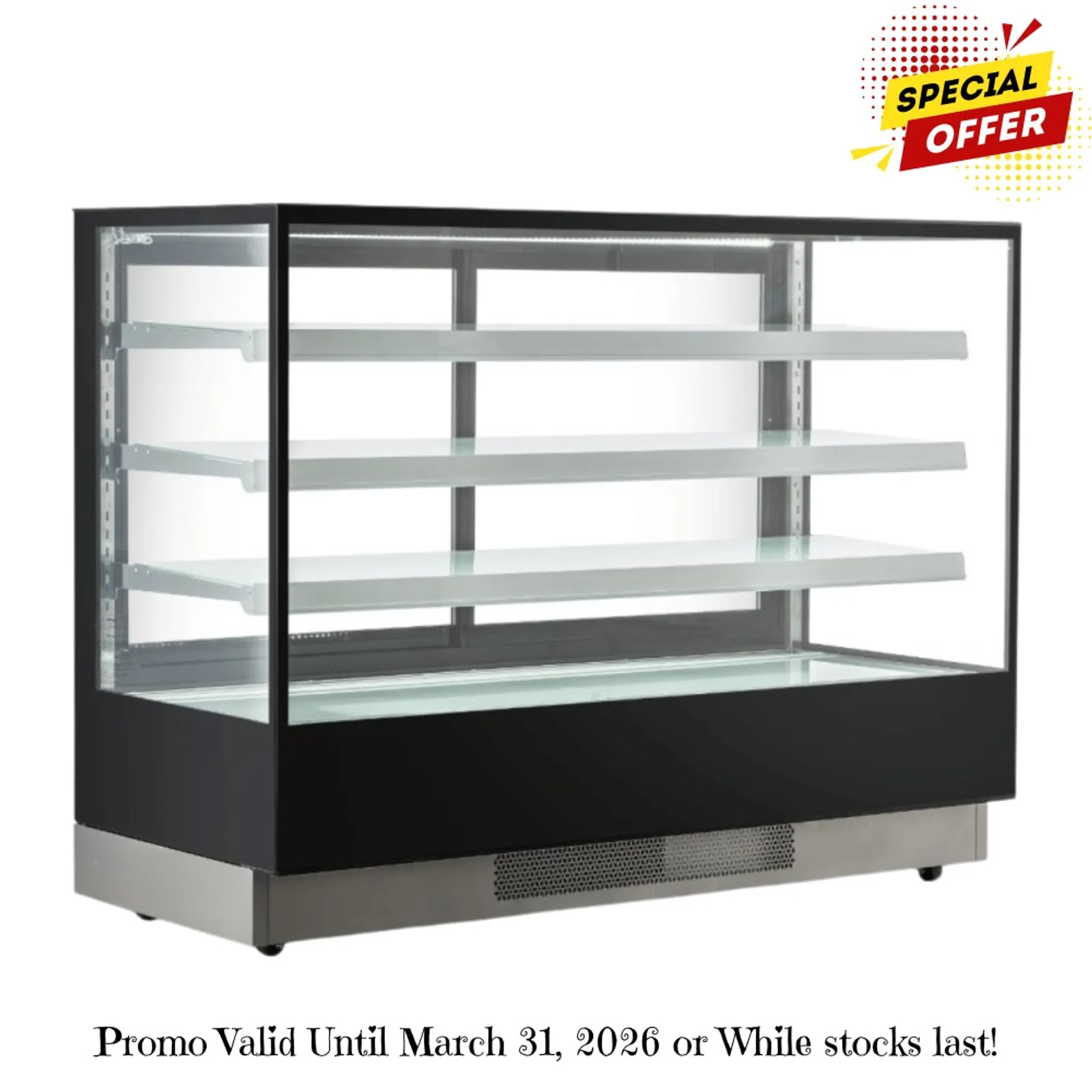 Bonvue CL1800-3S - Elite Cold Displays with 3 shelves, 1800mm