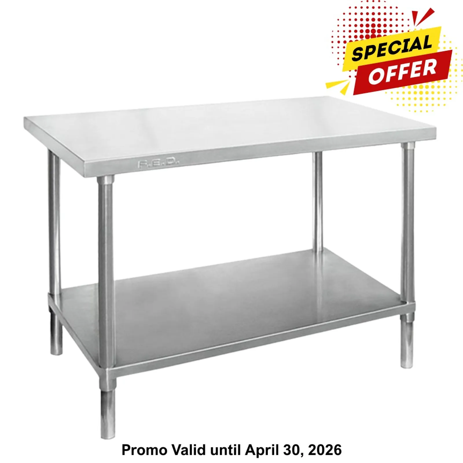 Modular Systems WB6-0900/A - Stainless Steel Workbench 900mm