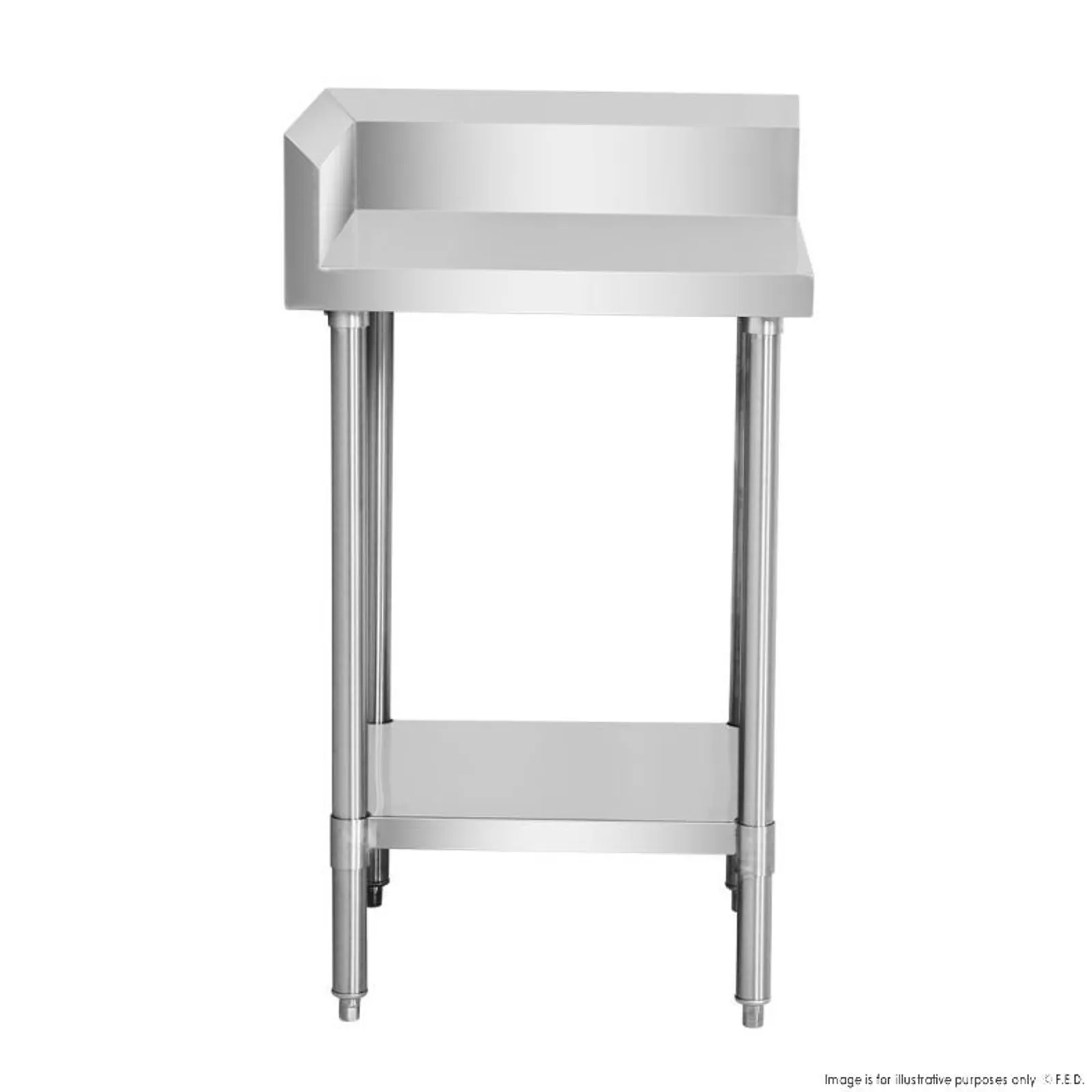 Modular Systems WBCB6-0600/A - 600mm Corner Workbench,150mm Splashback & Undershelf