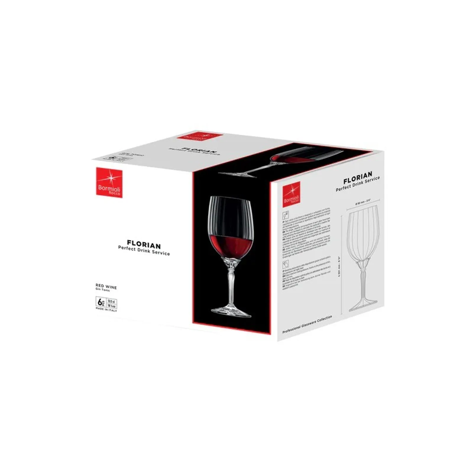 Bormioli Rocco - Florian Red Wine Glass 535ml