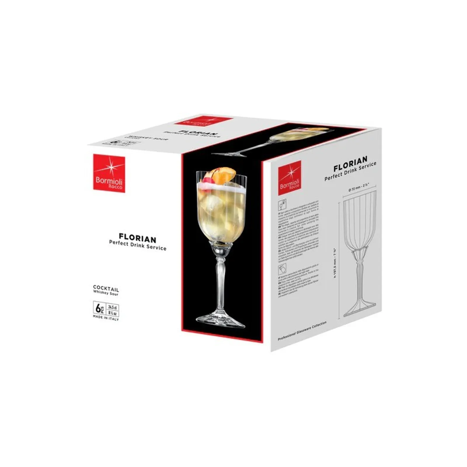 Bormioli Rocco - Florian Cocktail Glass 245ml