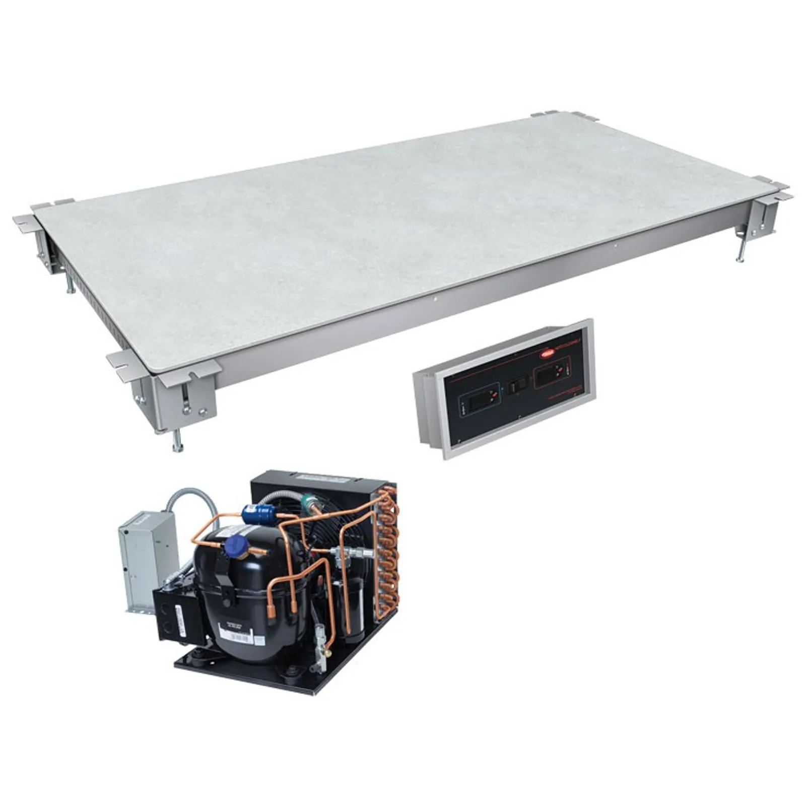 Hatco HCSSBFR-36-I - Remote Hot/Cold Built-In Flush Top Simulated Stone Shelf 914mm