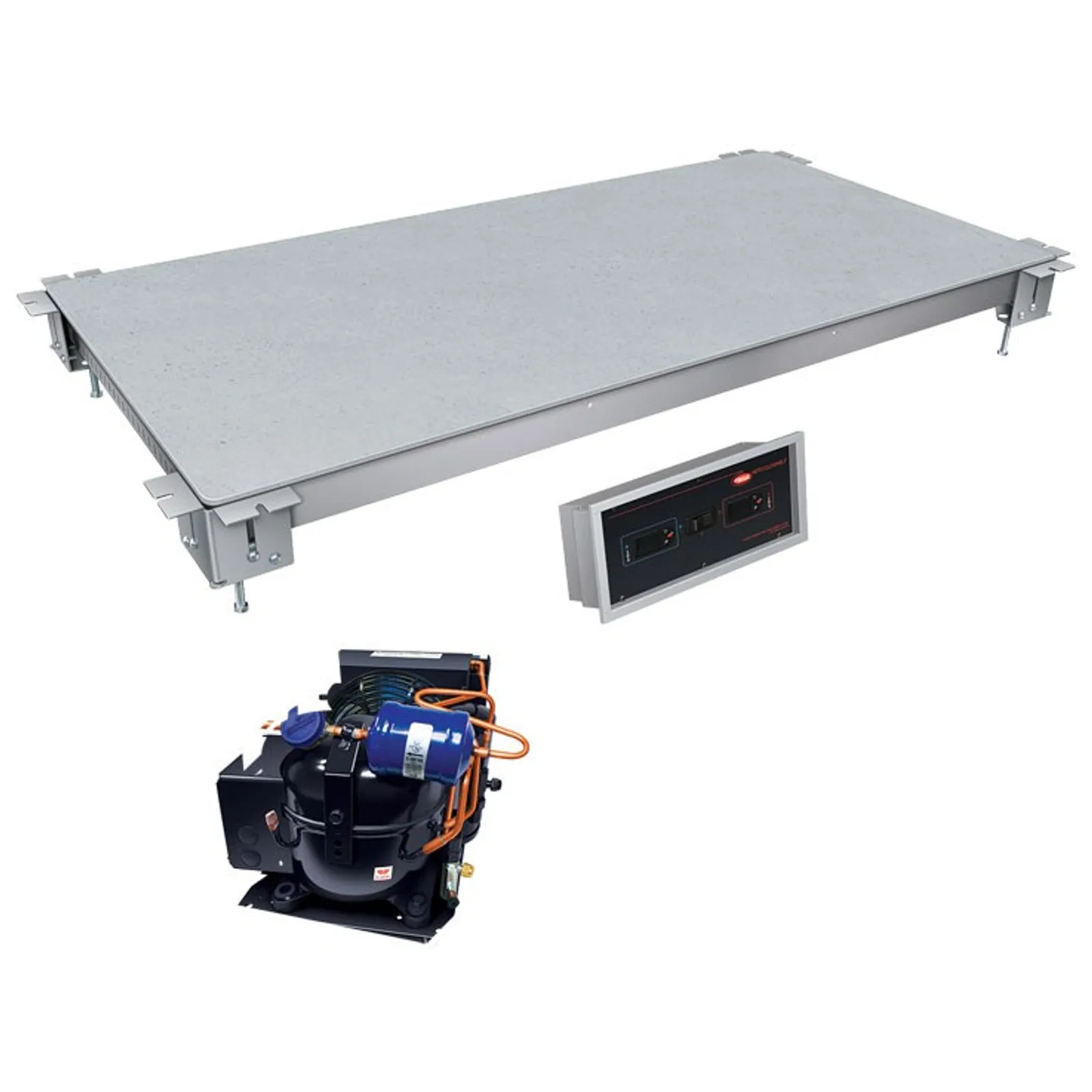 Hatco HCSSBFR-36-I - Remote Hot/Cold Built-In Flush Top Simulated Stone Shelf 914mm