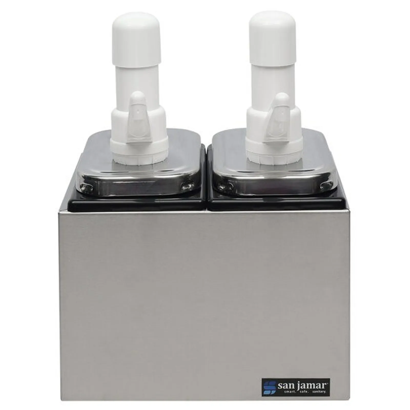 San Jamar P9712 - Condiment Pump Service Center - 2 Wells