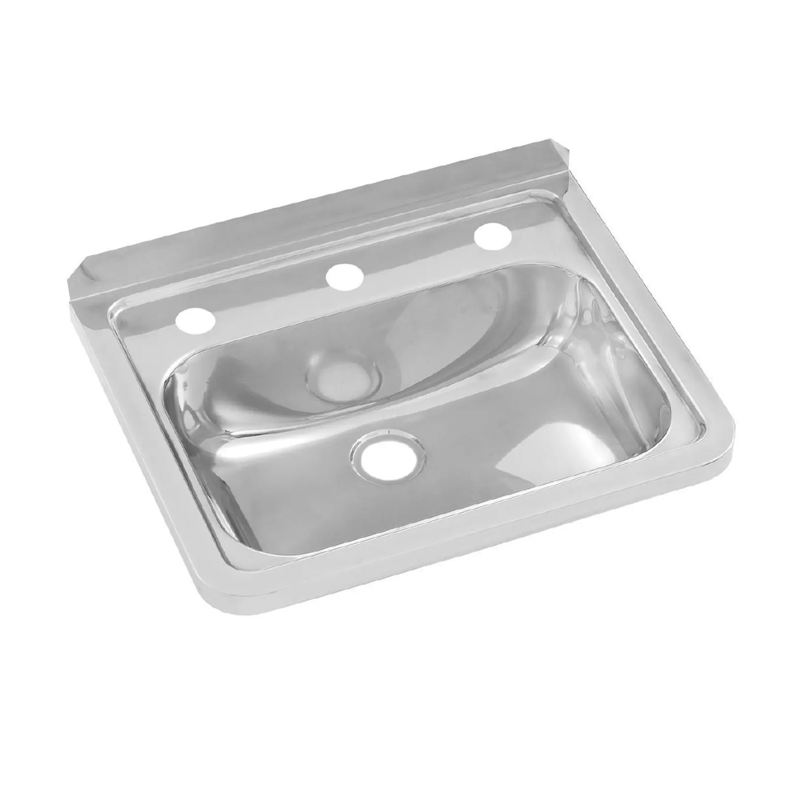 3Monkeez - HB-3TH - Wall Mounted Hand Basin - 3 Tap Holes