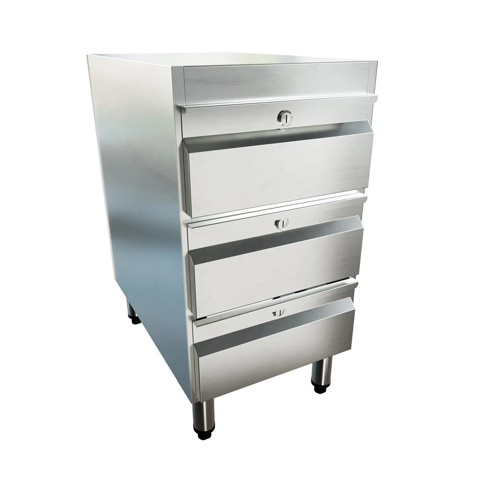 3Monkeez AB-3DRAW-GK - Freestanding Drawer Unit - Fully Enclosed