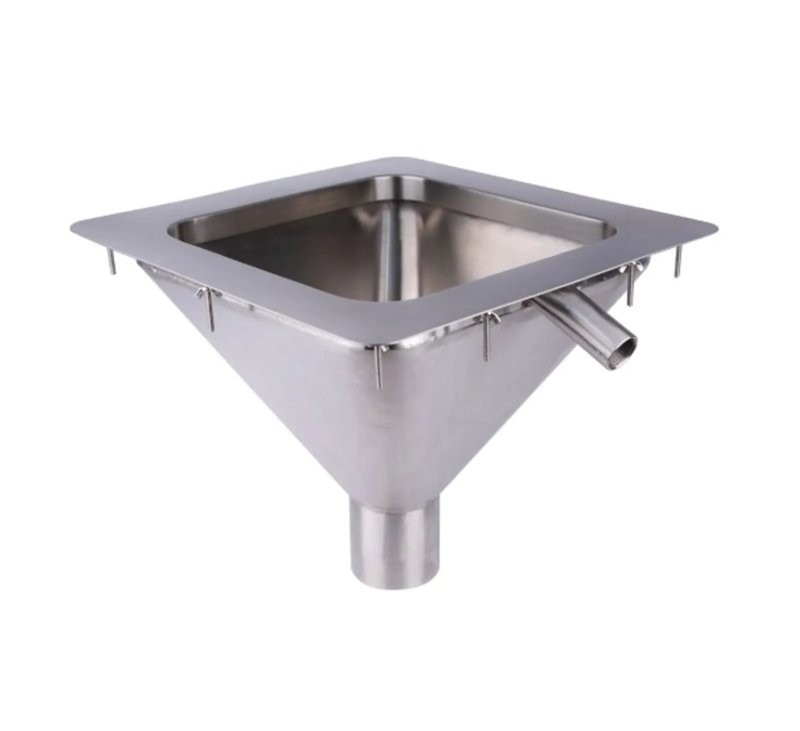 3Monkeez FRSS-DI450-304 - Square to Conical Flushing Rim Sink - 450