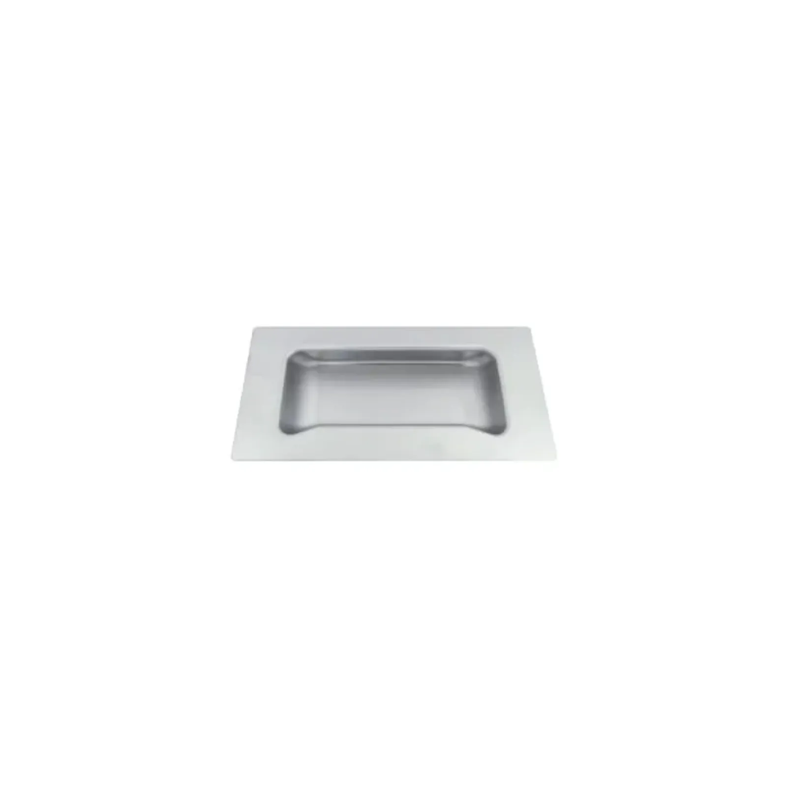 3Monkeez FH-43 - Stainless Steel Drawer Pull Beveled Edge With Fixing Studs (120mm x 62mm)