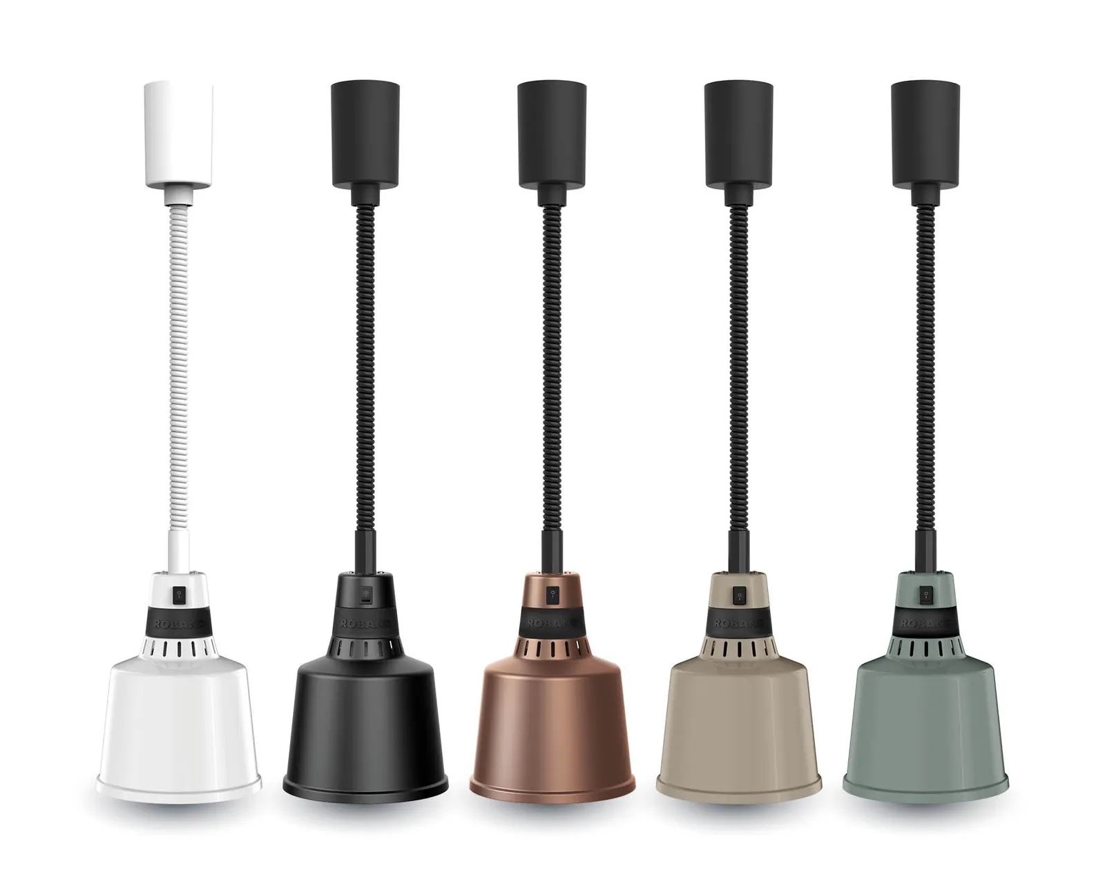 Roband PR20BK - Pendant Heat Lamp 275W - Black