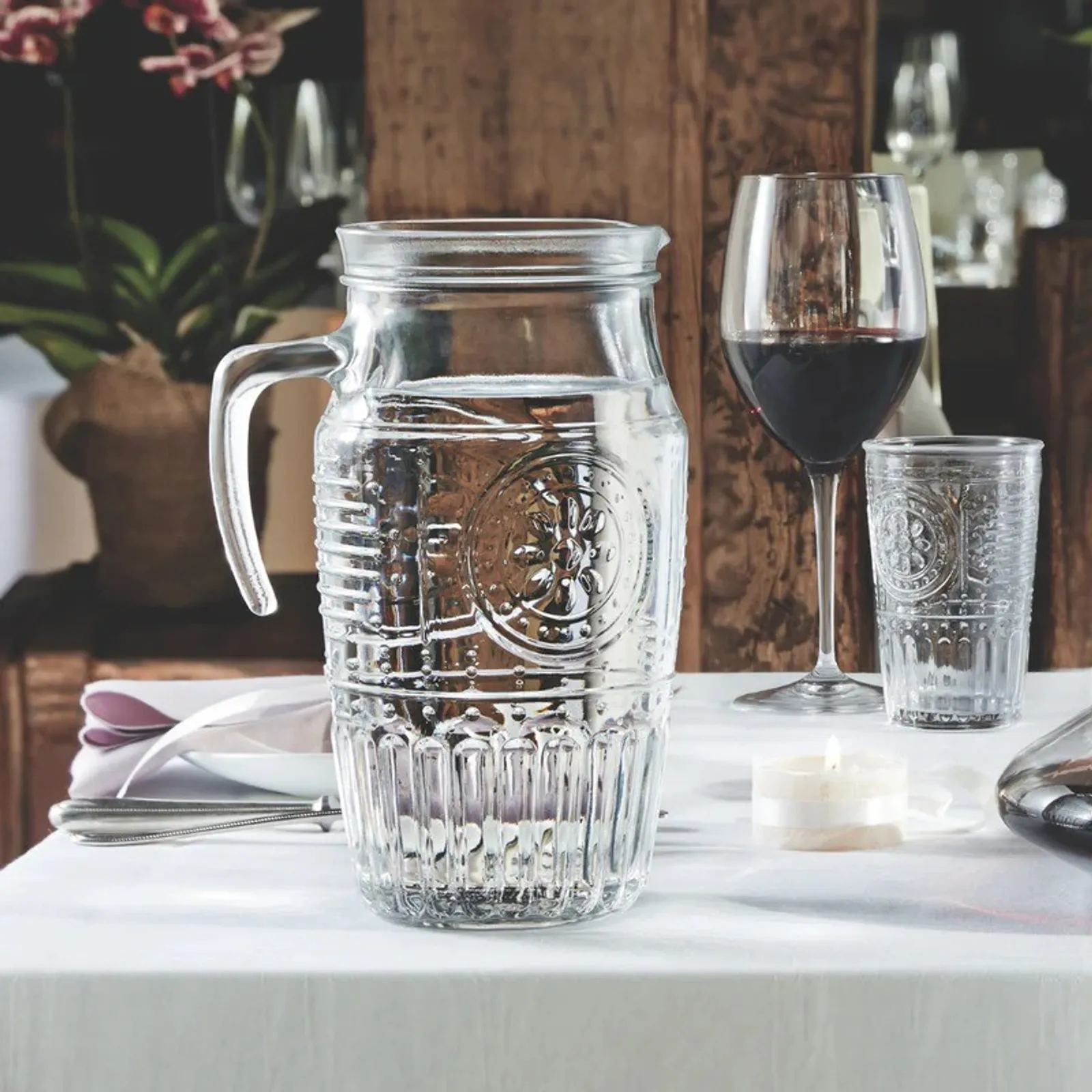 Bormioli Rocco - Romantic Water Pitcher 1945ml With Lid & Ice Chamber