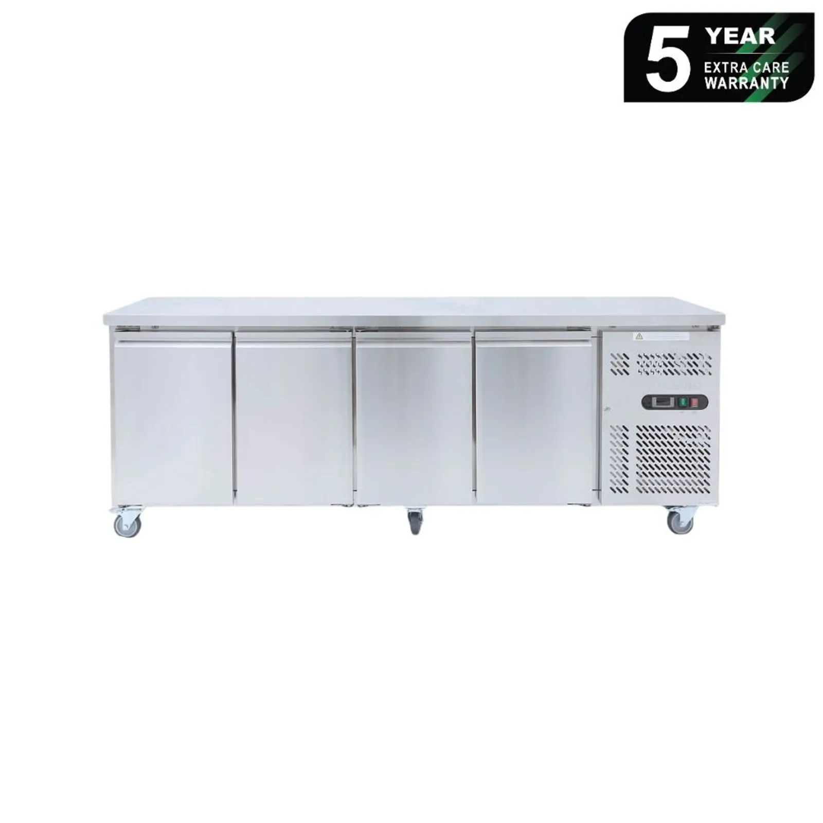 Bromic UBC2230SD - Under Bench Fridge - 553L - 4 Doors - Stainless Steel