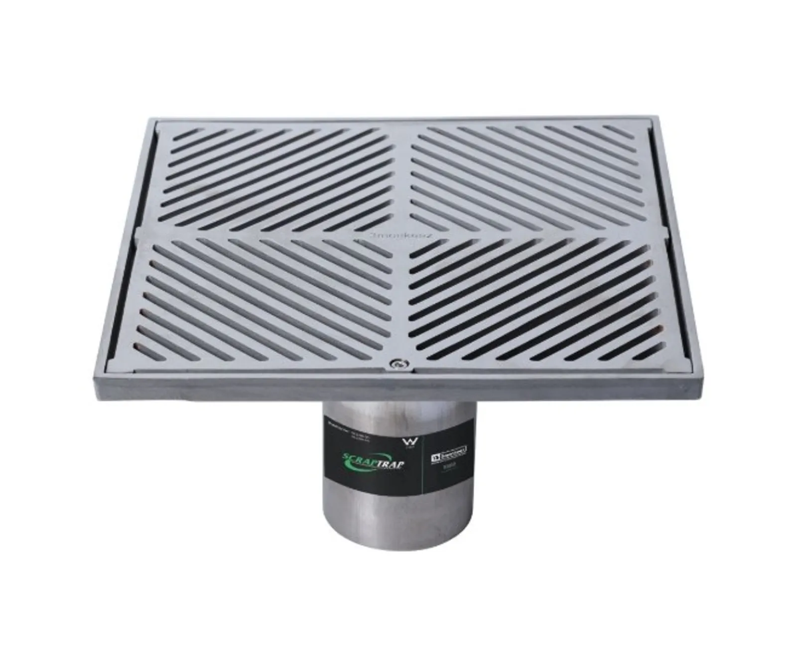 Scraptrap FW-300BS-304 - 300mm Square Floor Waste Arrestor Suits 100mm Pipe (Heel Proof)