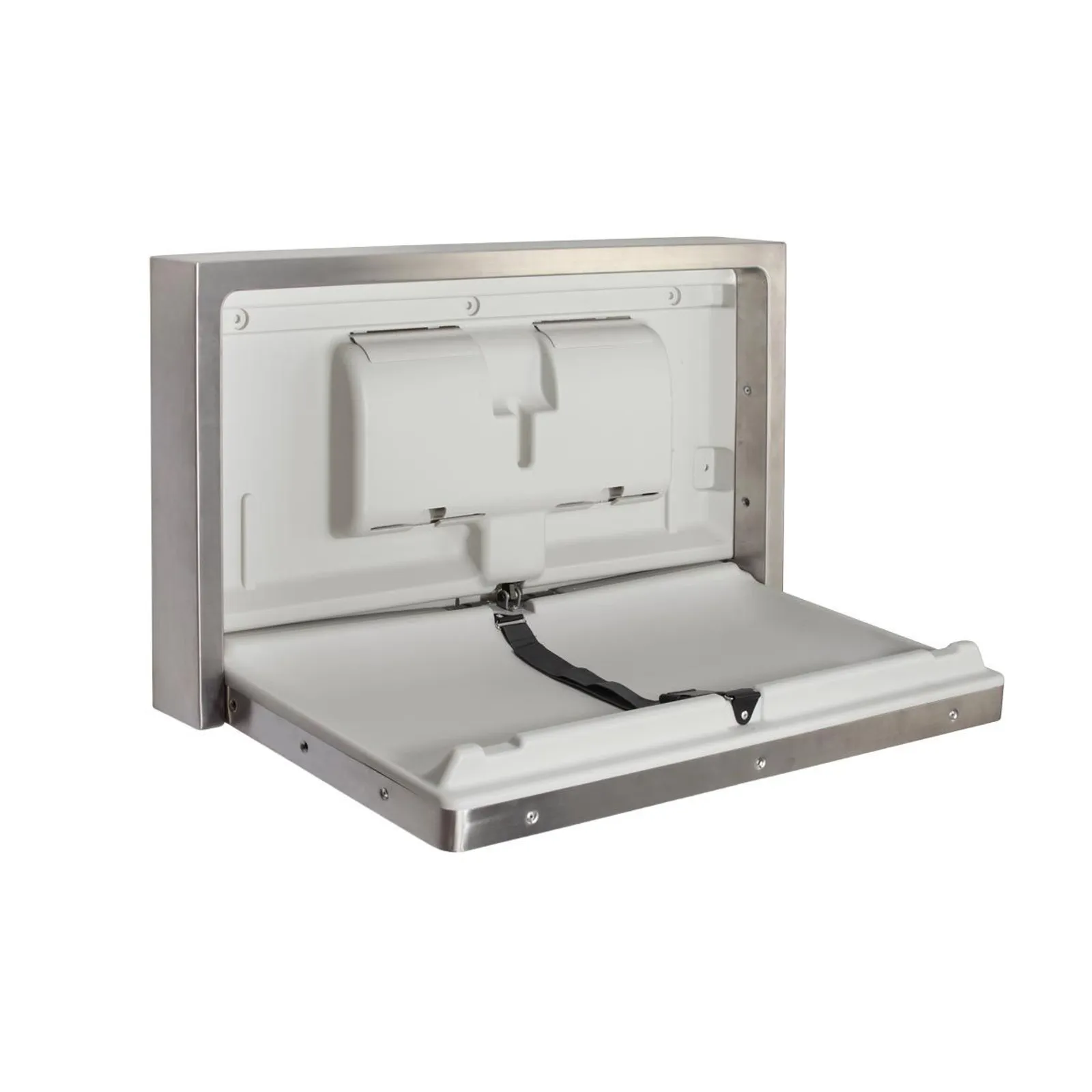 3Monkeez WA-SBCSH-SM - Surface Mounted S/S Clad Horizontal Baby Change Station