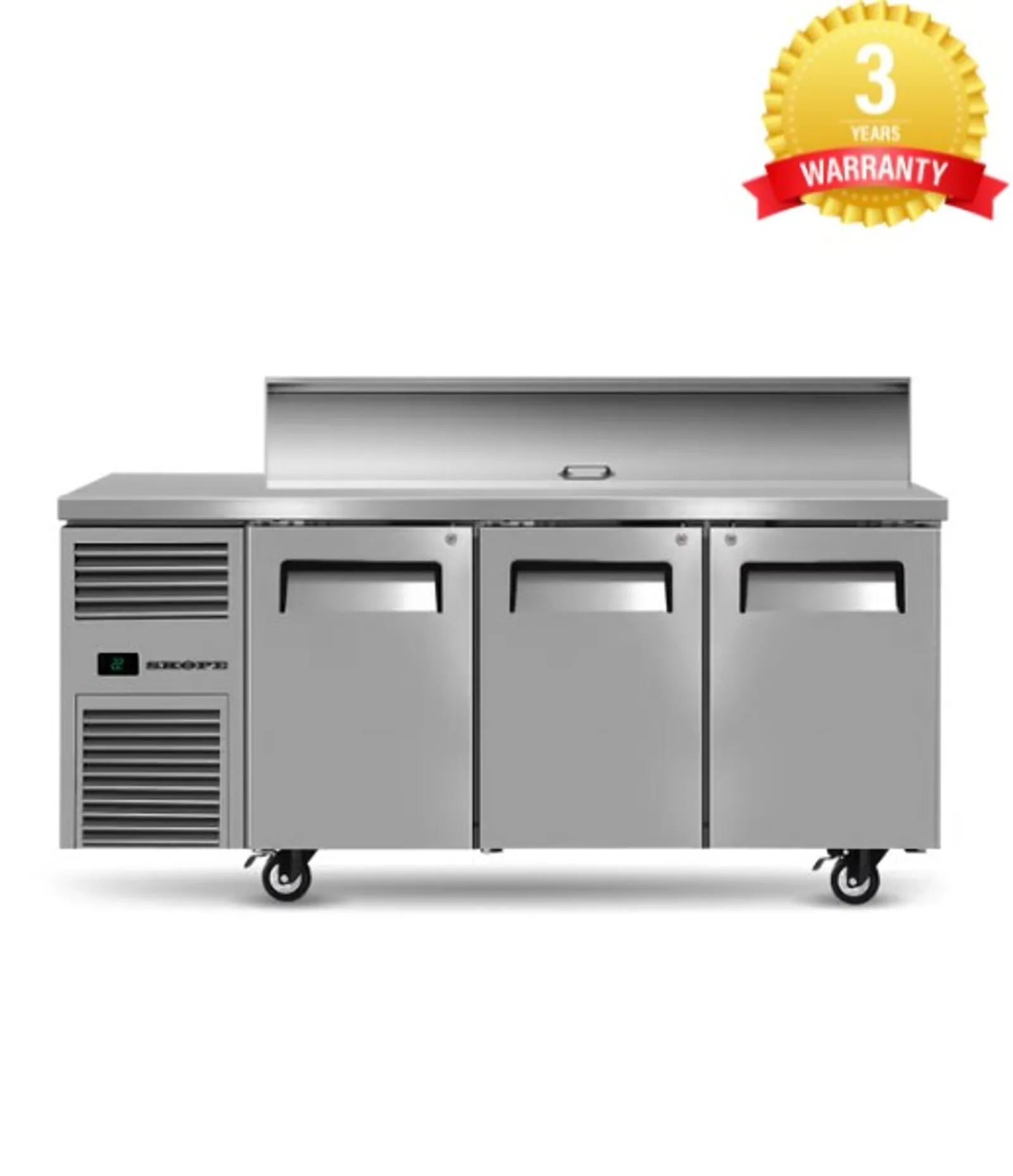 Skope ReFlex RF7.PPS.3.SD - 3 Solid Door GN Compatible Salad Preparation Fridge - Clearance