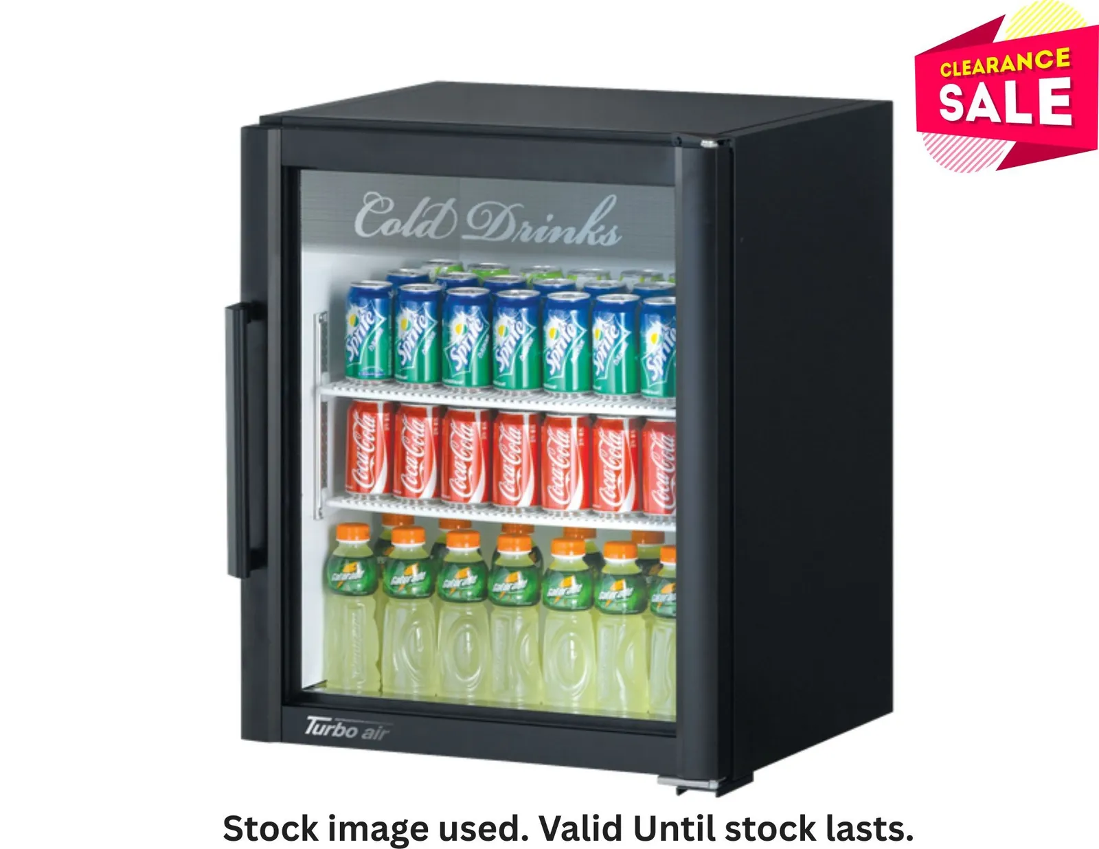 Turbo Air TGM-5SDB - 1 Glass Door Countertop Fridge with Swing Door