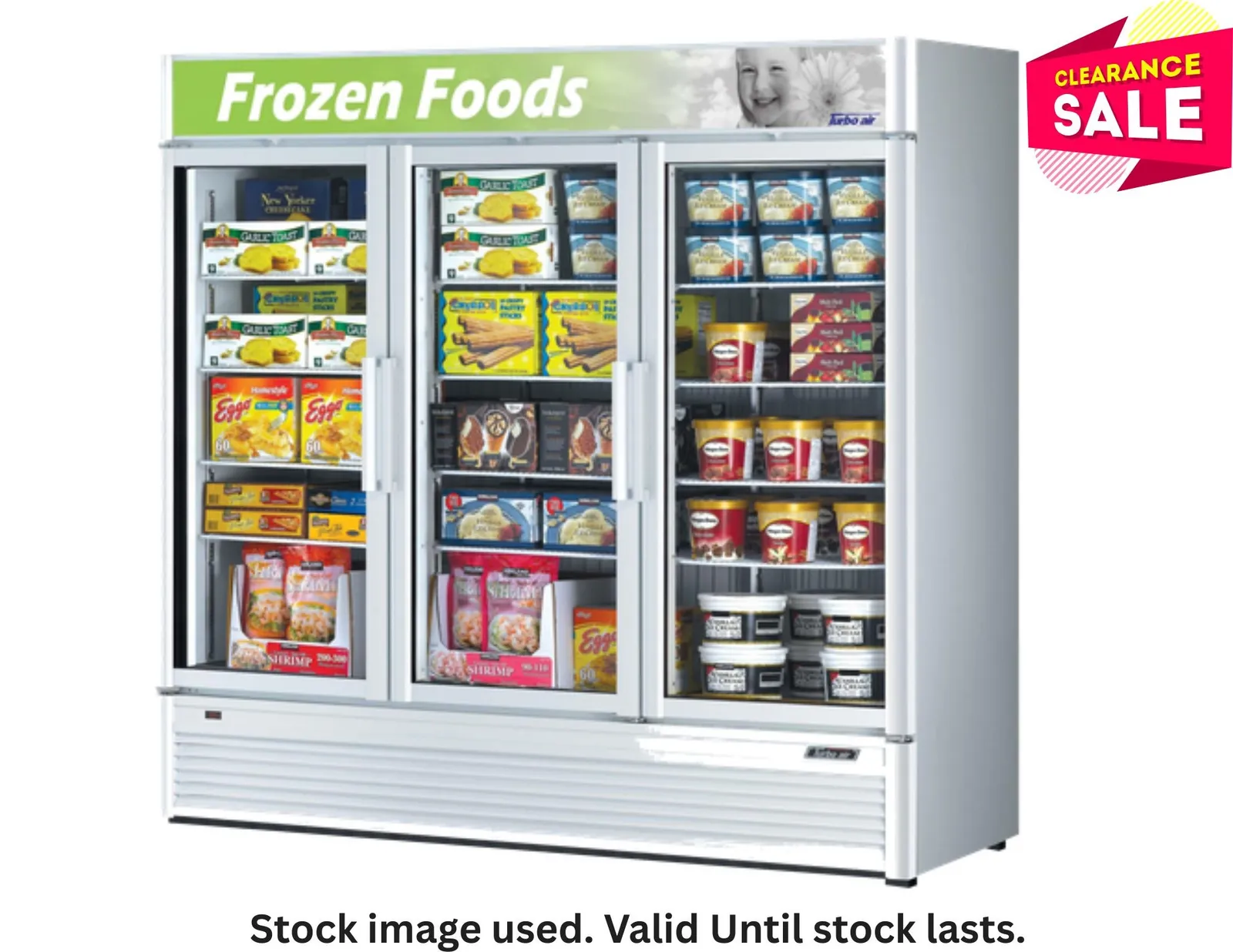Turbo Air TGF-72SDW - 3 Glass Door Upright Freezer 2019L