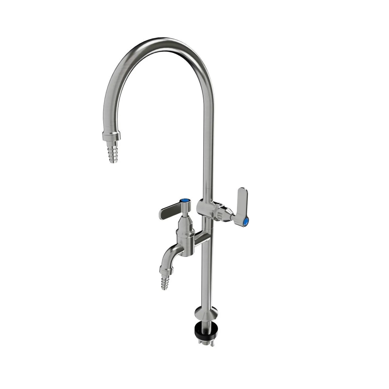 Guardian Tapware T-3MSS-LABLFG08-TN - Lever Handle Type 8 Laboratory Tap with Tube Nozzle on Main Spout