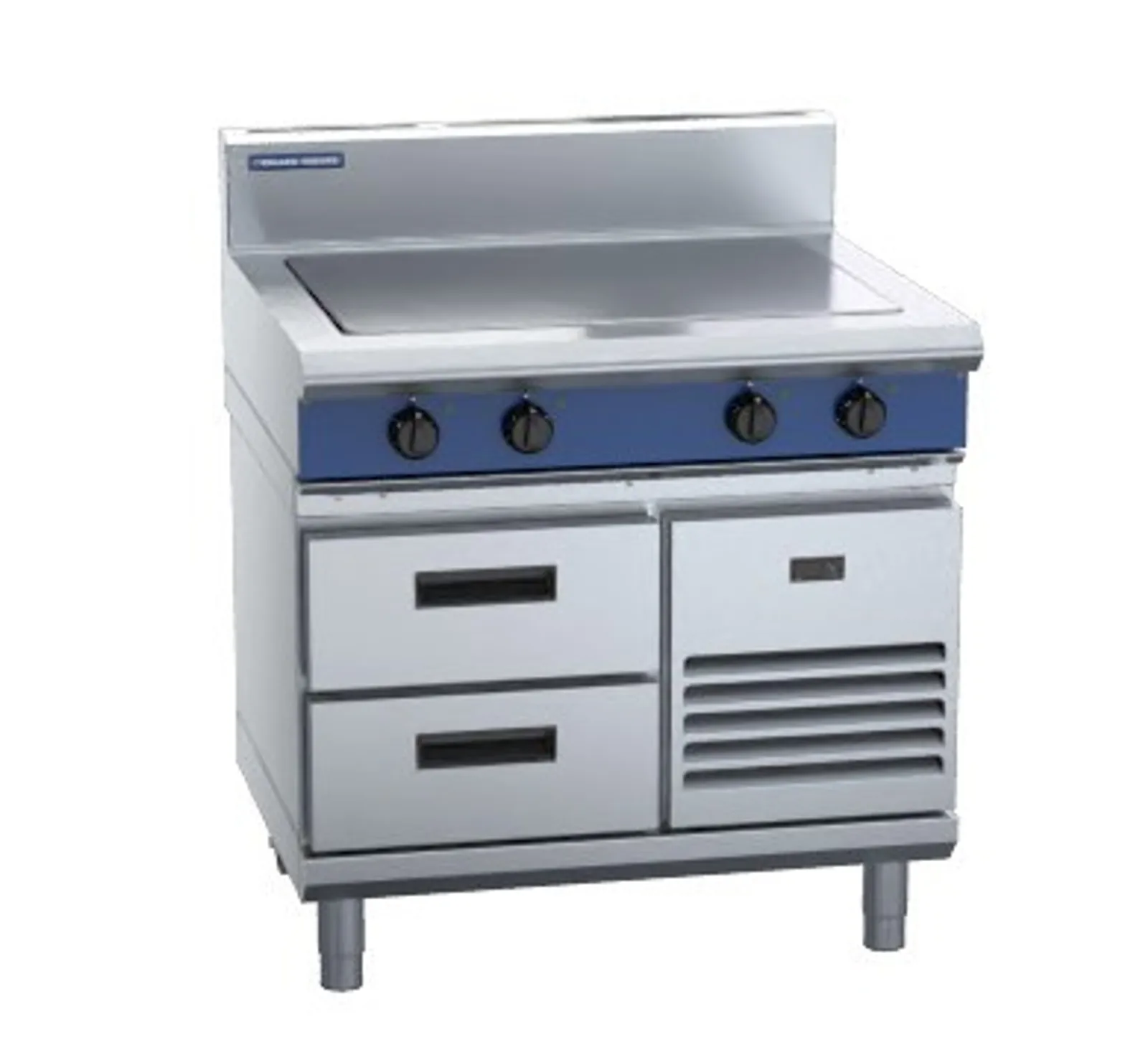 Blue Seal Evolution Series E57-RB - 900mm Electric Solid Top - Refrigerated Base