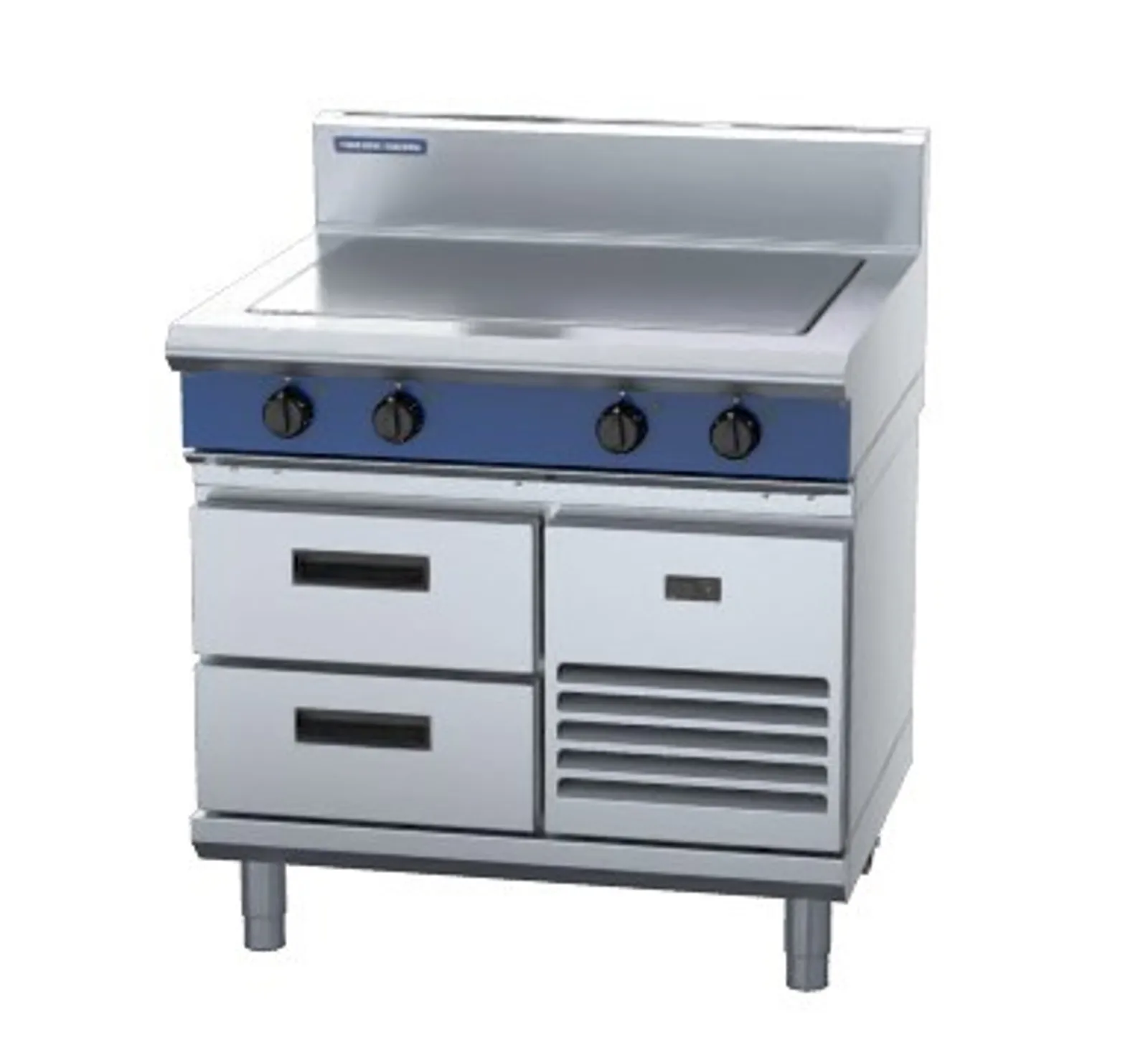 Blue Seal Evolution Series E57-RB - 900mm Electric Solid Top - Refrigerated Base