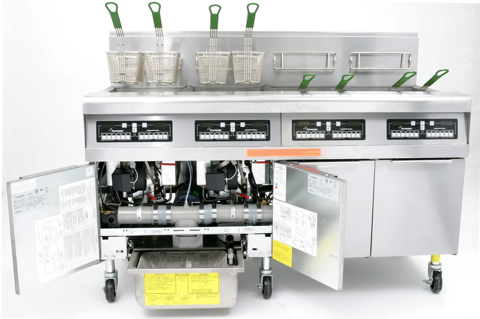 Frymaster FPH455C-FD-LP - High Efficiency Gas Fryer with Filtration - LP Gas - 4 POT