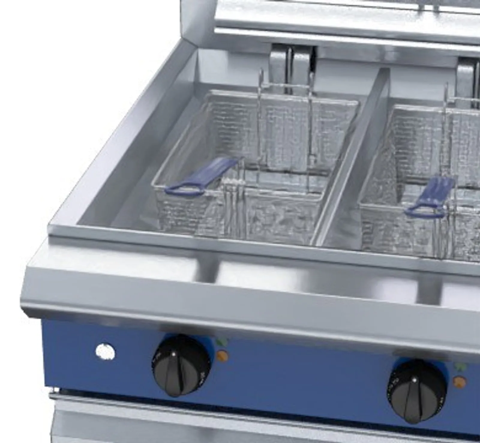 Blue Seal Evolution Series E66 - 600mm Twin Pan Electric Fryer