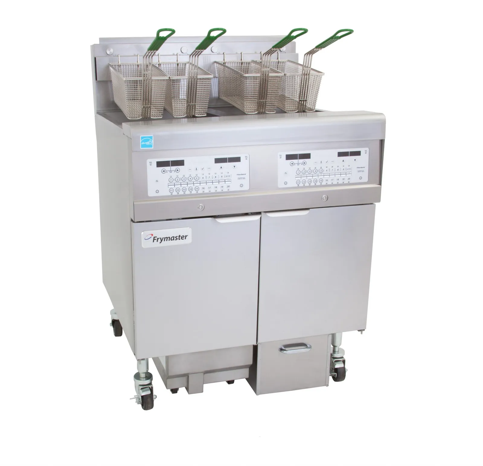 Frymaster 2FQE30U - Filterquick Electric Fryers with Filtration - Full Pot - 2x15L