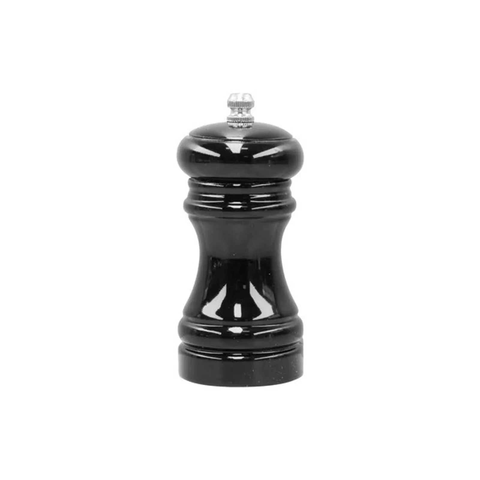 Chef Inox Cafe Salt / Pepper Mill Black Wood 50x115mm
