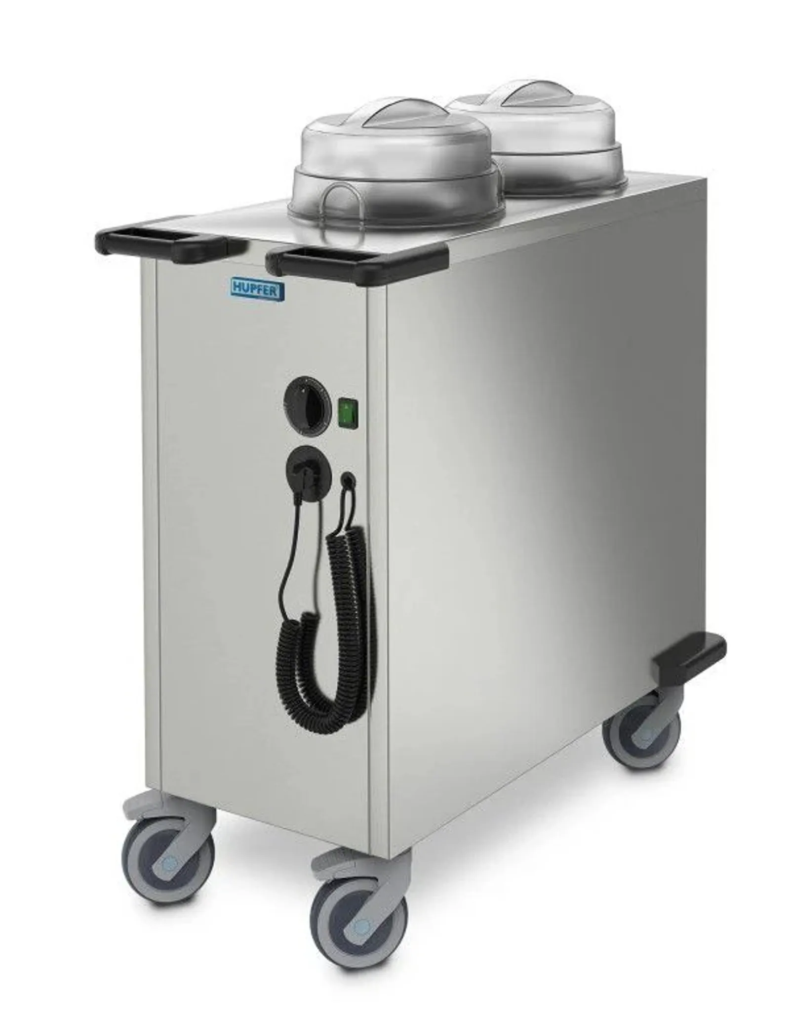 Hupfer TEUH-2-VS-19-26 - Twin Tube Heated Stackable Plate Dispenser 166 Plates