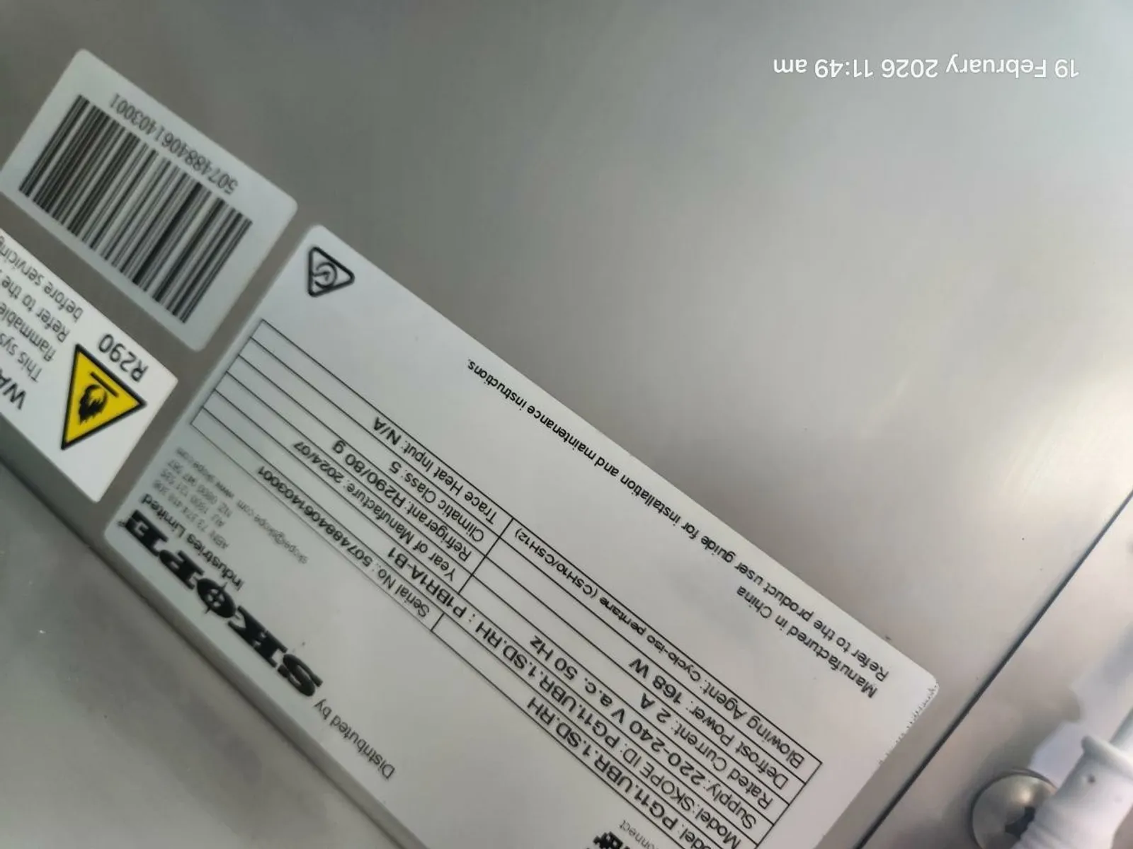 SKOPE ProSpec PG11.UBR.1.SD.RH - 1 Solid Door Underbench GN 1/1 Right Hand Fridge - Clearance
