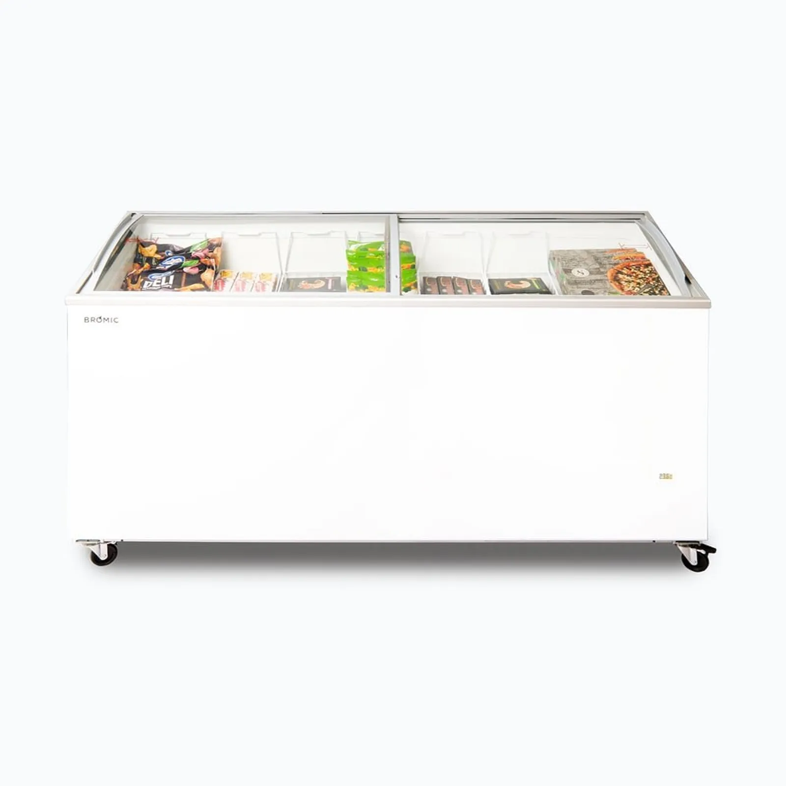 Bromic CF0600ATCG - Display Chest Freezer - 555L - Curved Glass Top