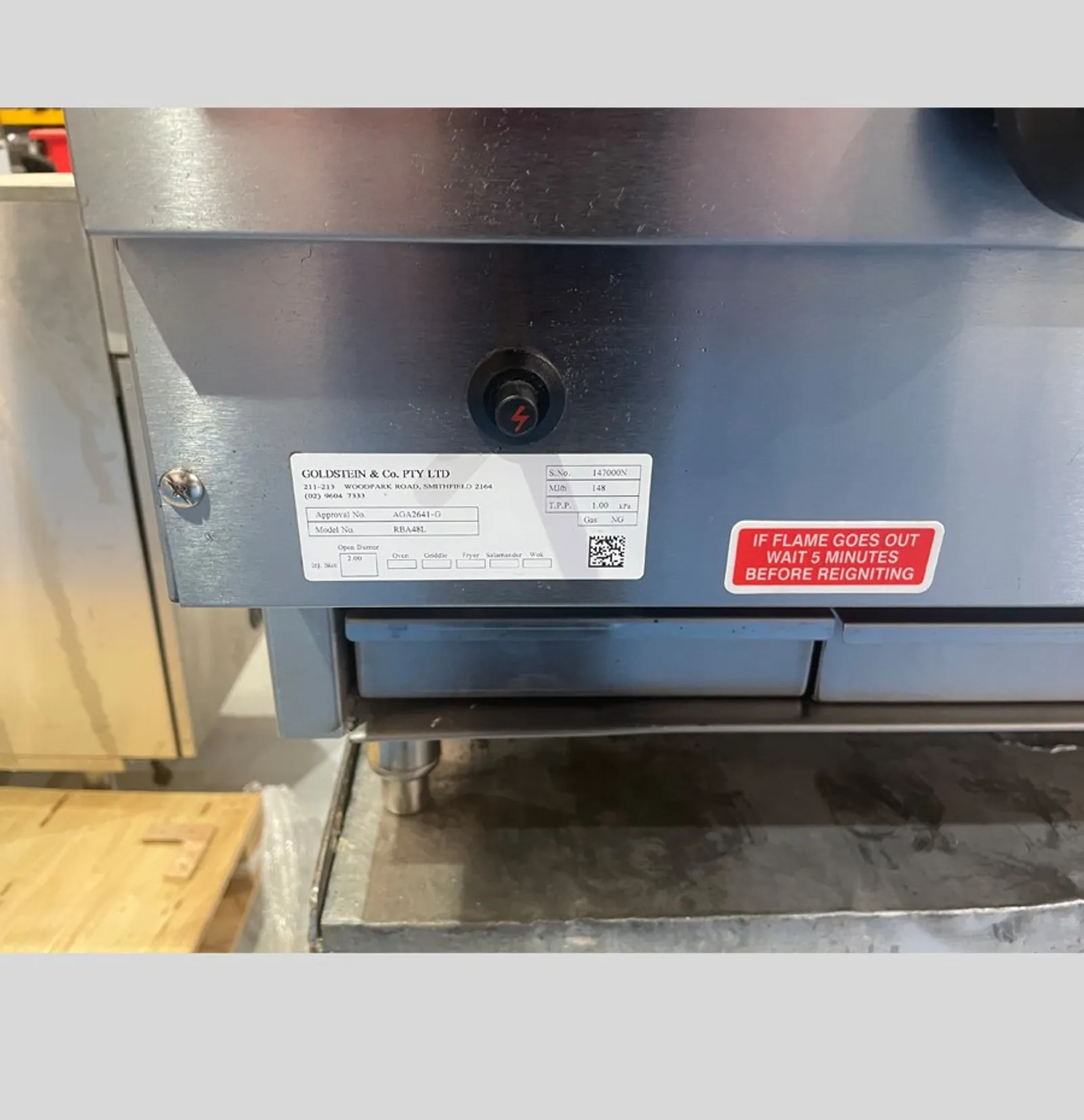 Goldstein RBA48L - Gas Char Broiler, BBQ - Clearance