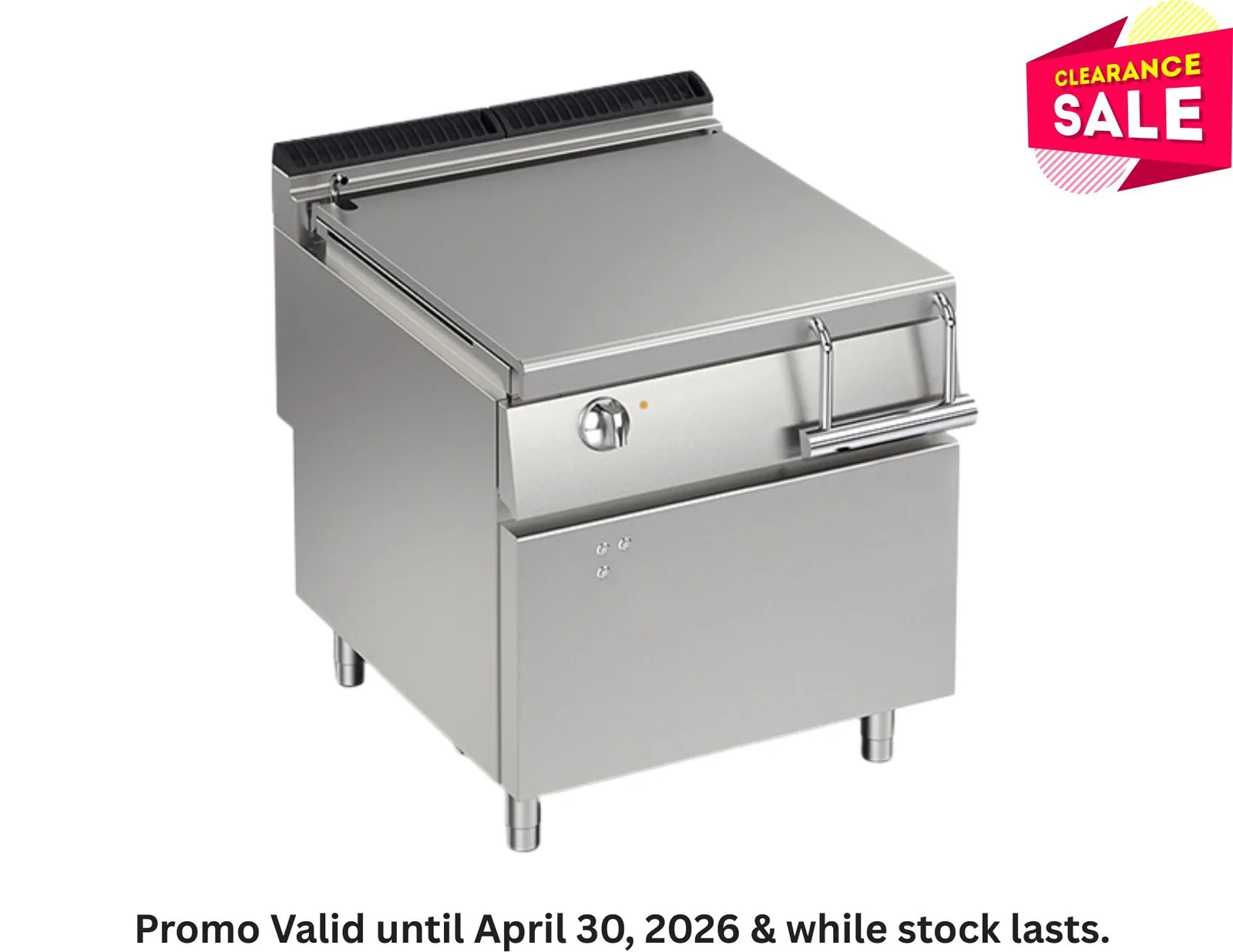 Baron Q90BR/EM80 - 80L Electric Bratt Pan with Motorised Tilting - Clearance (2)